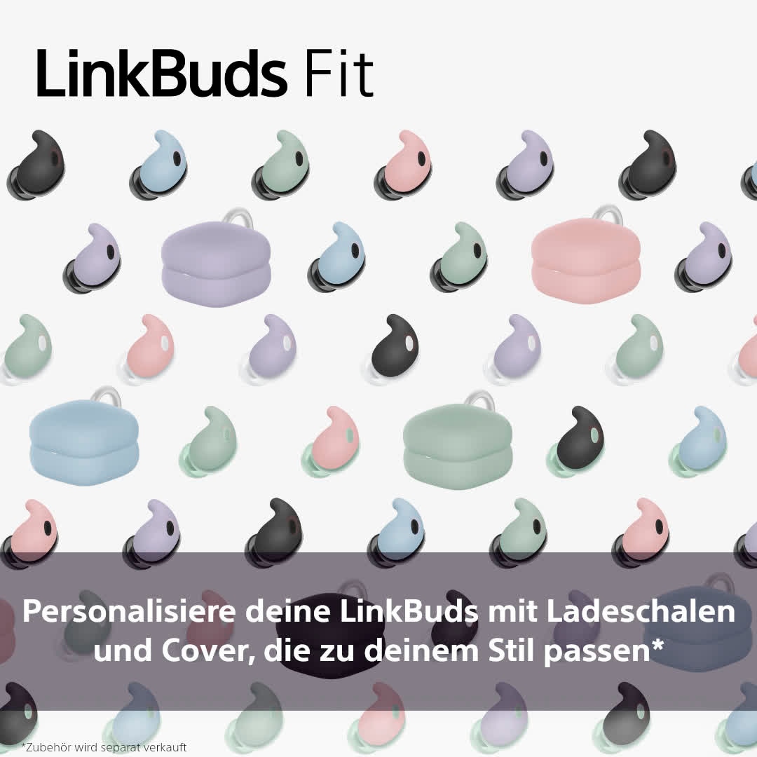 Sony wireless In-Ear-Kopfhörer »LinkBuds Fit«, Bluetooth, Active Noise Cancelling (ANC)