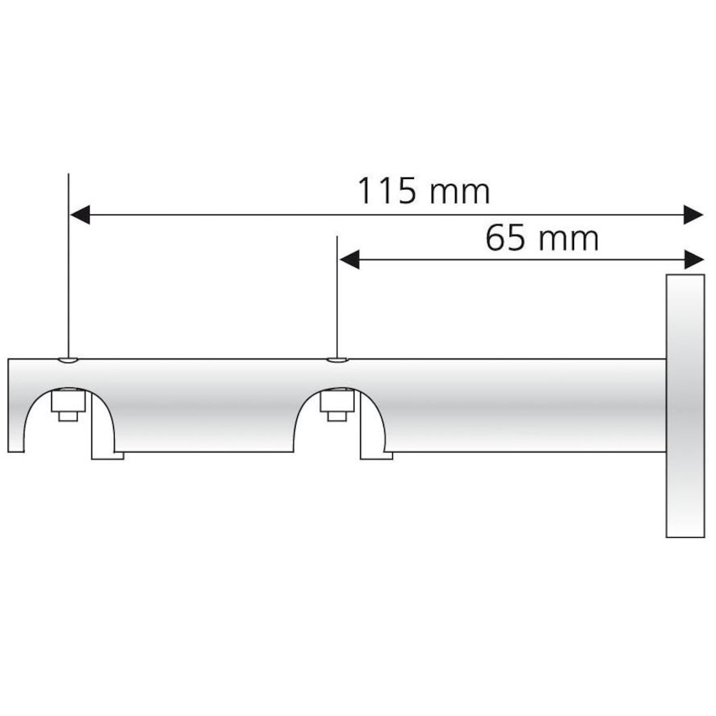 Liedeco Deckenträger für Gardinenstangen, (1 St.)