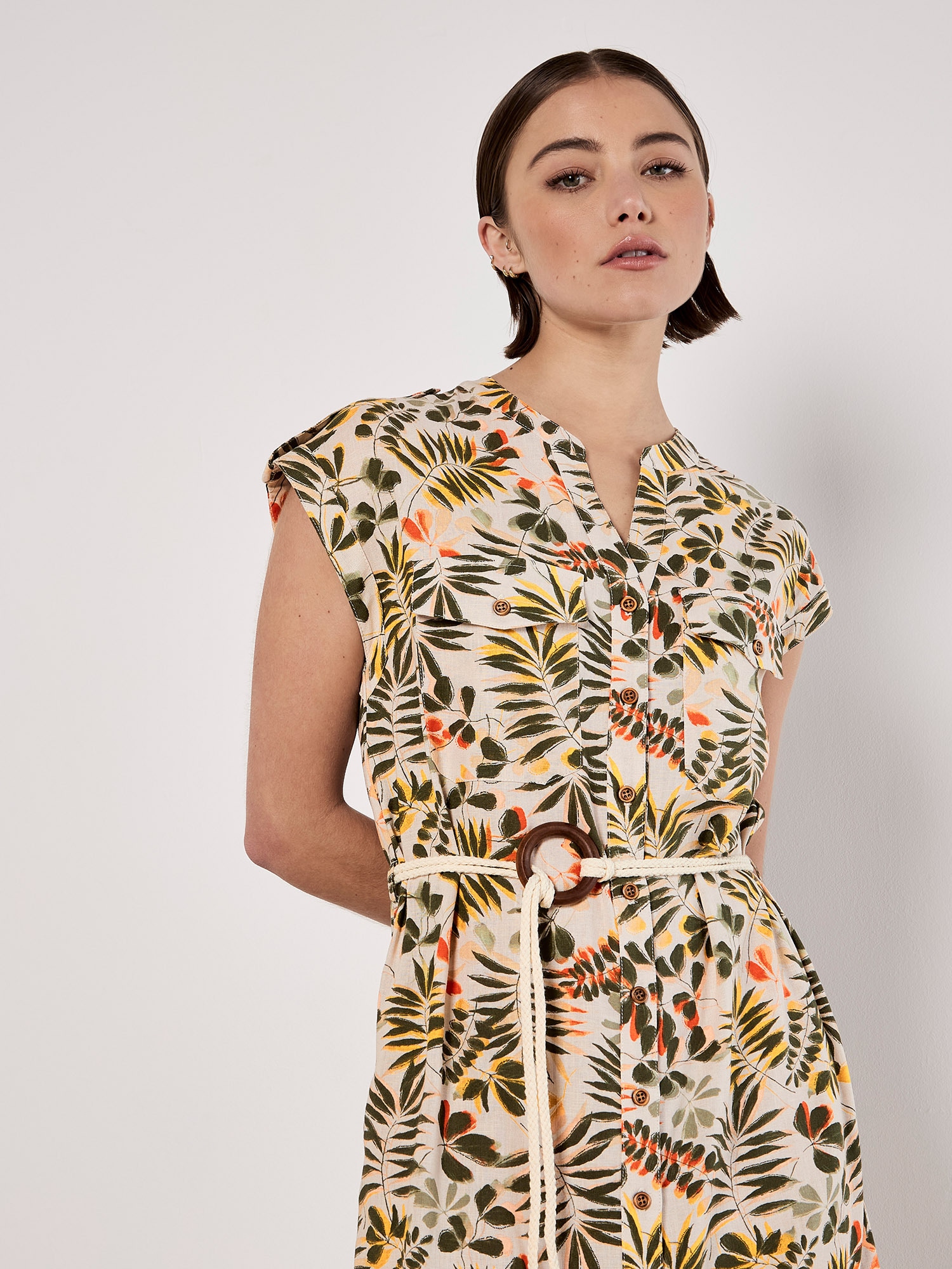 Apricot Midikleid »Midikleid« 2 tlg. mit Gürtel