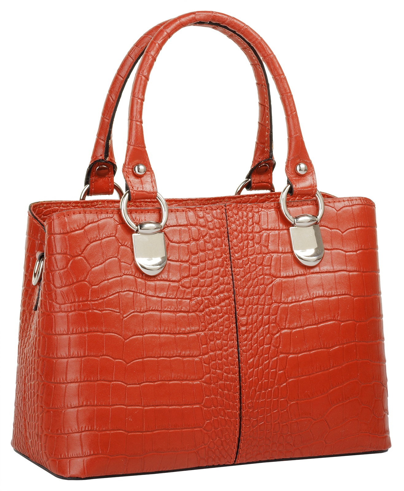 Cluty Umhängetasche, echt Leder, Made in Italy