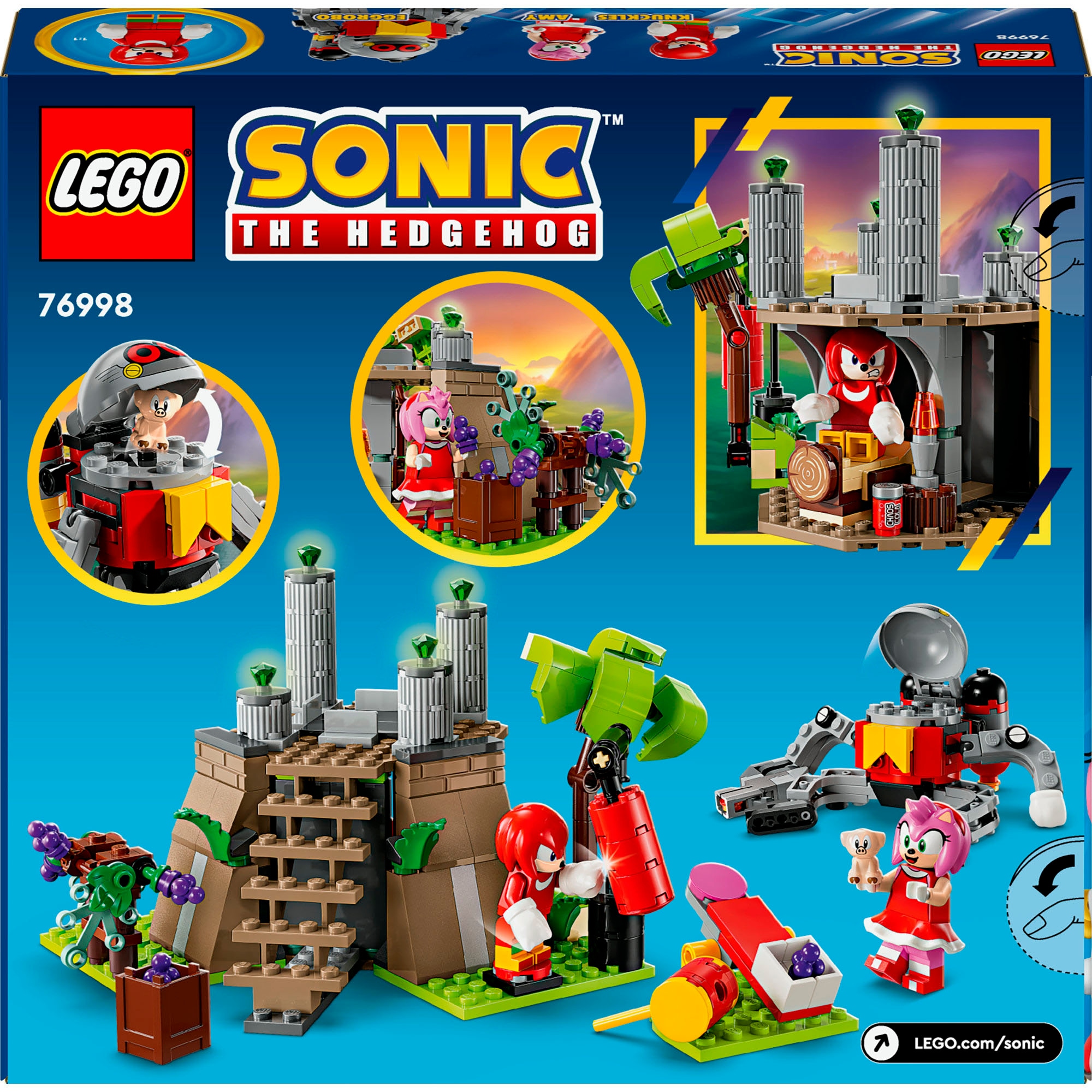 LEGO® Konstruktionsspielsteine »Knuckles und der Schrein des Master Emerald (76998), LEGO Sonic«, (325 St.), Made in Europe