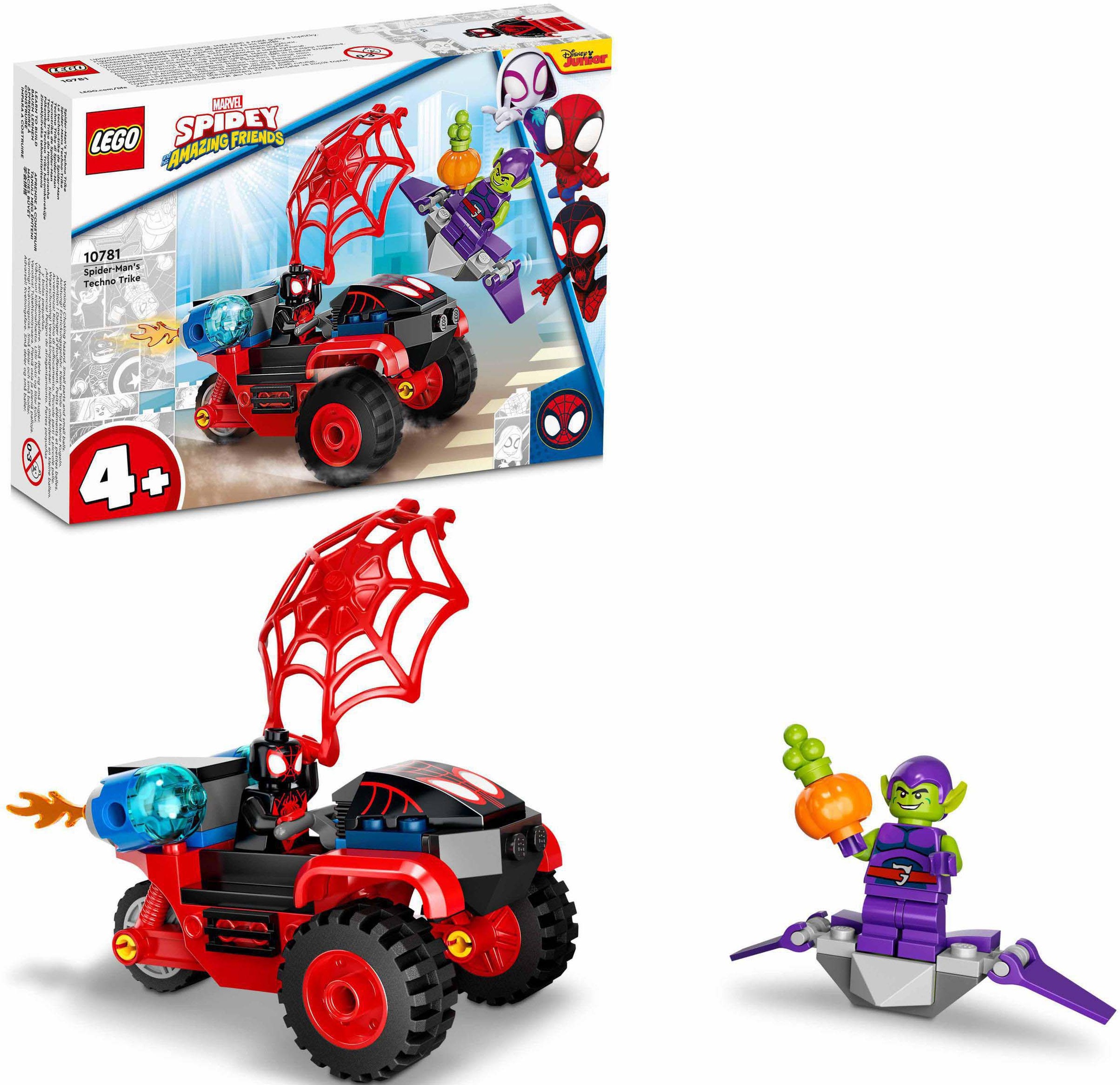 LEGO® Konstruktionsspielsteine »Miles Morales: Spider-Mans Techno-Trike (10781), LEGO® Marvel«, (59 St.)