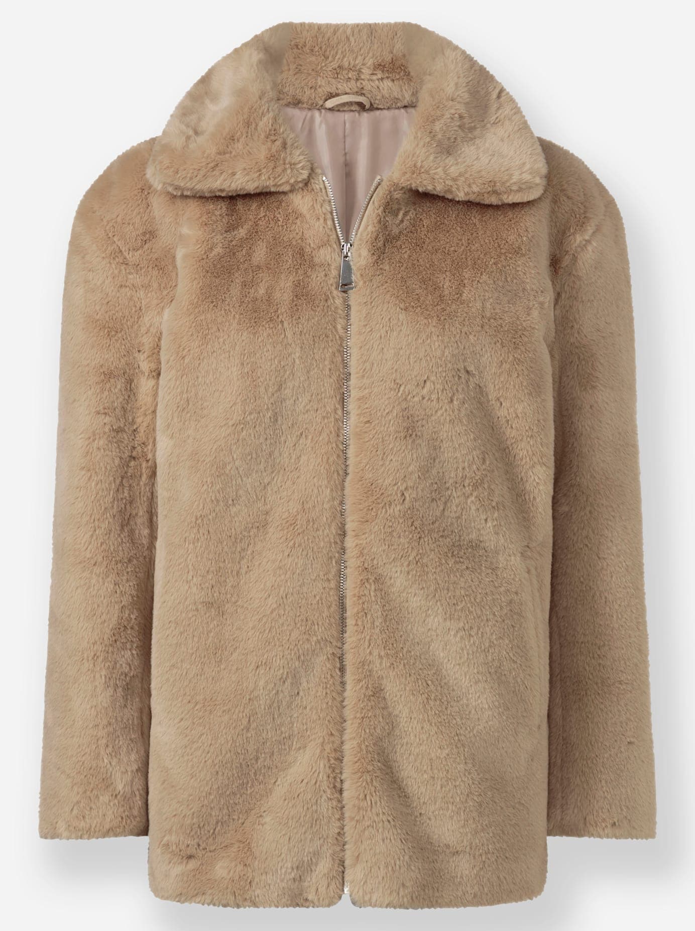 Inspirationen Fellimitatjacke, ohne Kapuze