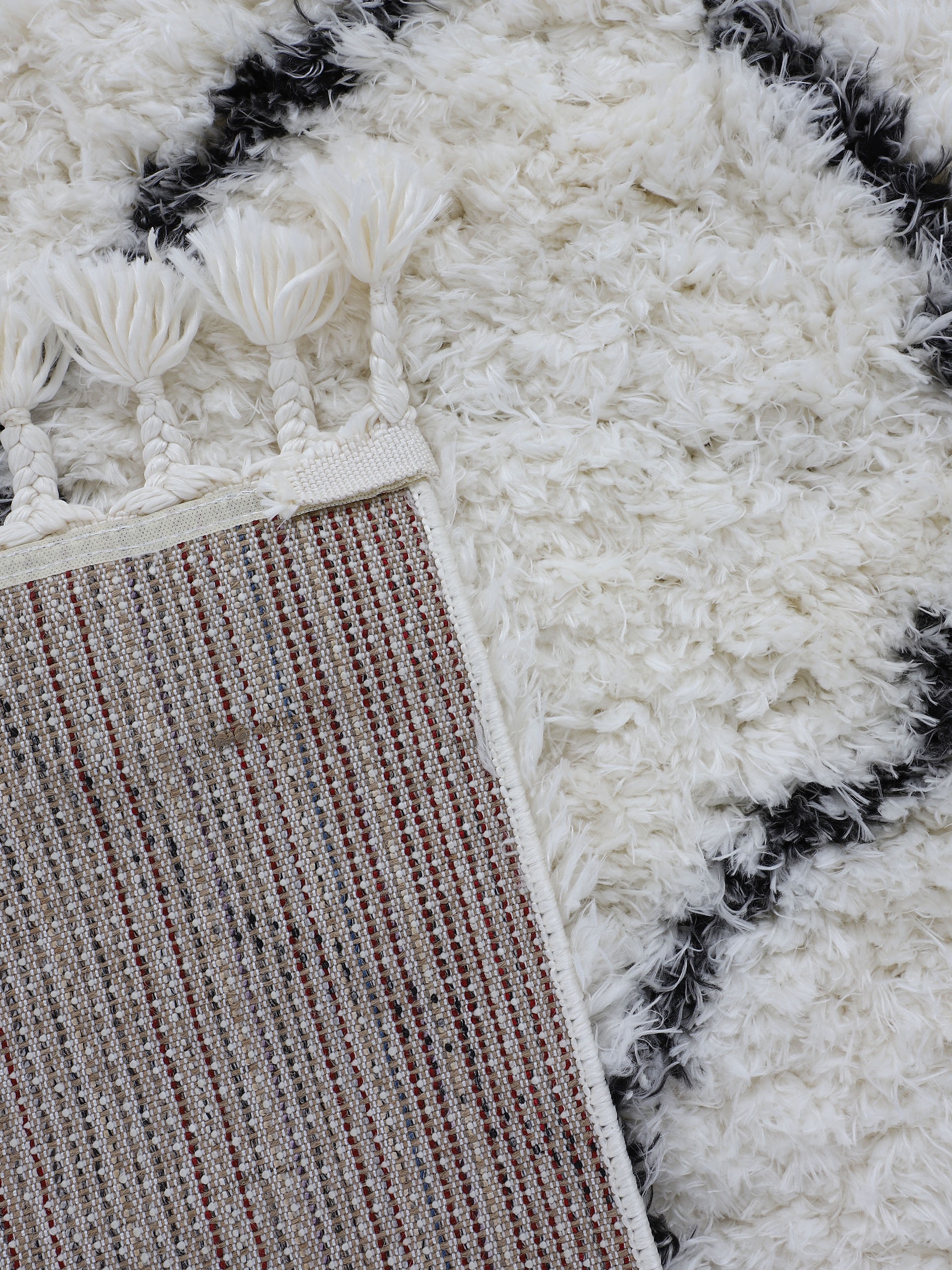 carpetfine Hochflor-Teppich »Eddy« rechteckig 30 mm Höhe Shaggy, auch als Läufer und in quadratisch, mit Fransen, Wohnzimmer