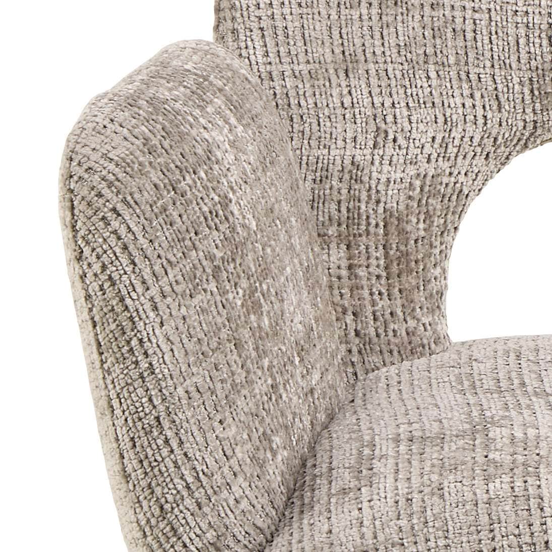 ACTONA GROUP Esszimmerstuhl »Graham, Polsterstuhl, Stuhl mit Polsterung« (Set) 2 Stk.Stoff, dekorativer Cut-Out, Drehfunktion, 4-Stern-Gestell, FSC™