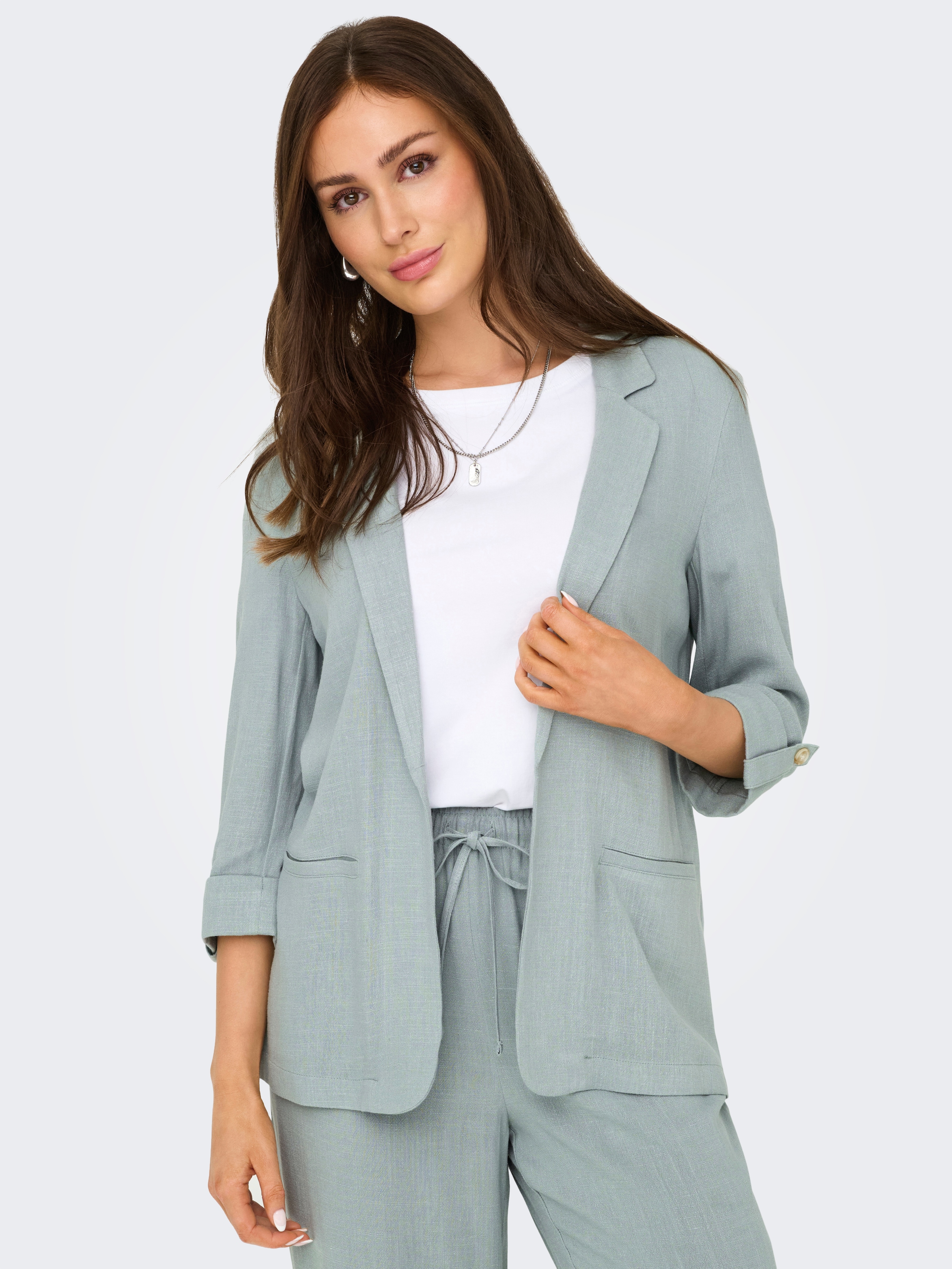 ONLY Longblazer »ONLSIESTA 3/4 OPEN LIN BL BLAZE TLR NOOS«