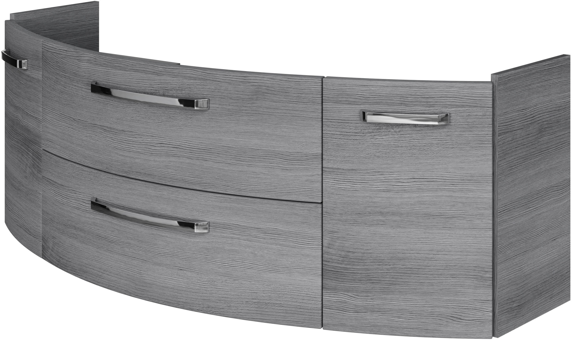 Saphir Badmöbel-Set »Serie 4010 4-teilig Keramik-Waschtisch mit LED-Spiegelschrank«, (Set), Badezimmer Set mit Unterschrank, Midischrank, inkl. Türdämpfer
