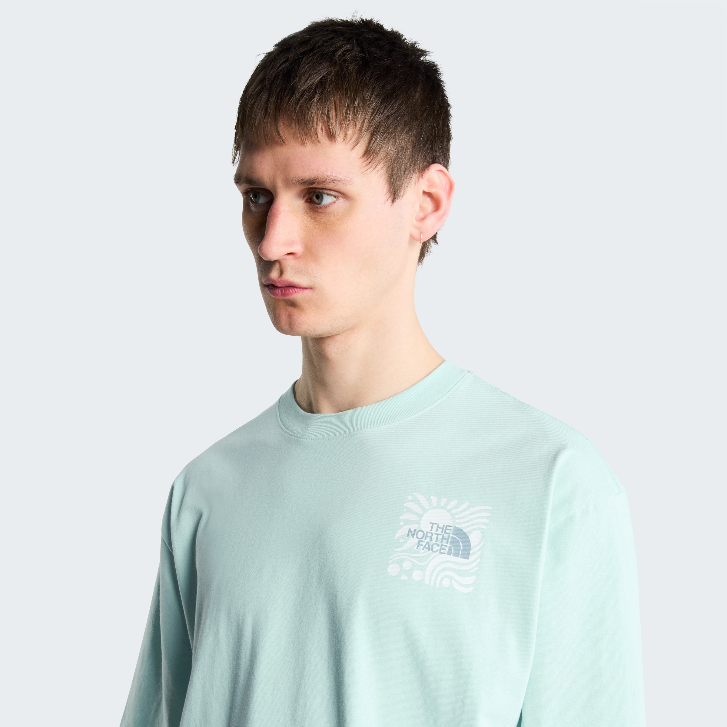The North Face T-Shirt »M SUN OVERSIZE SHORT SLEEVE TEE-GRAPHIC« sportlicher Stil, Kurzarm, für sportliche Aktivitäten und Freizeit