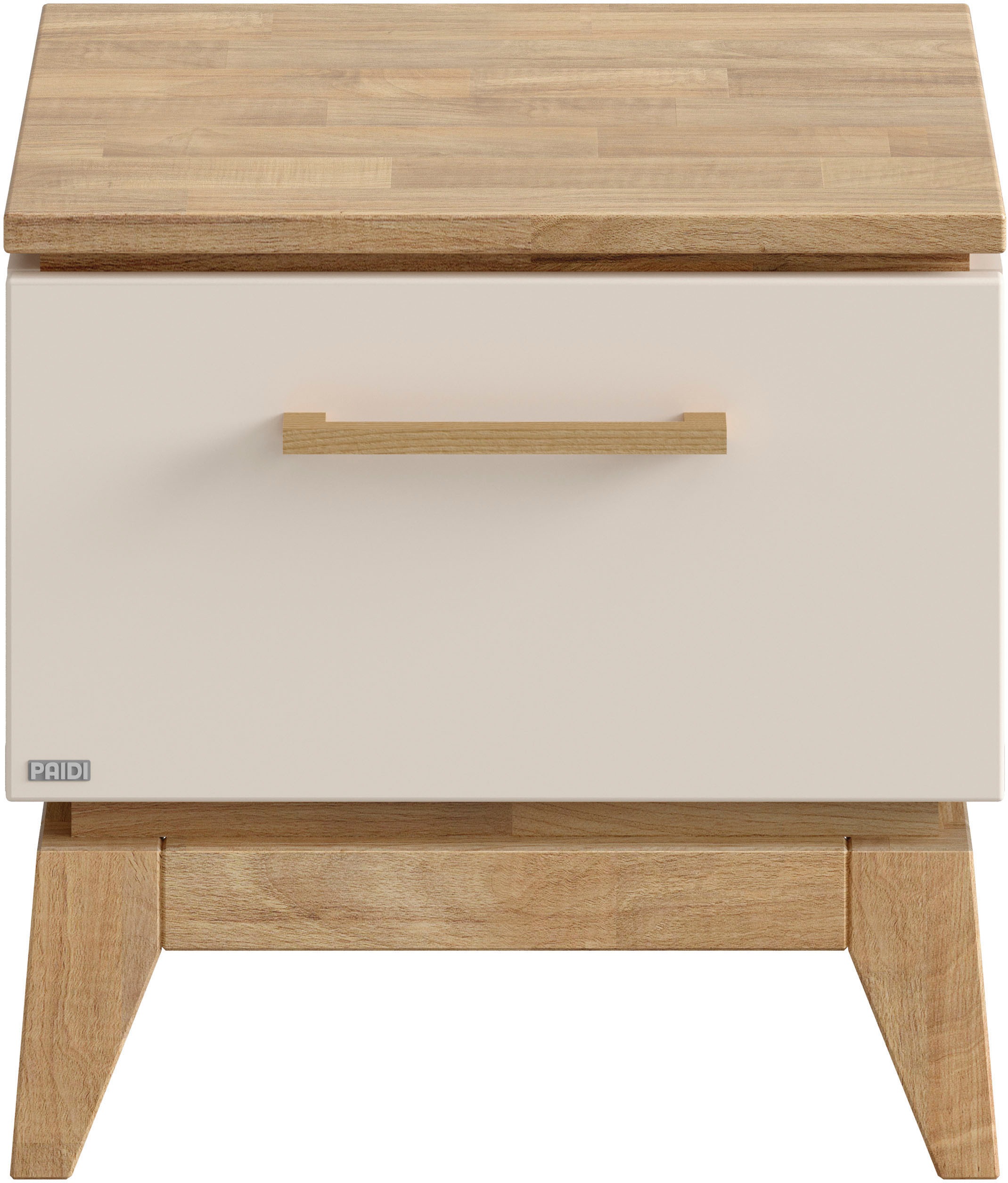 PAIDI Nachtkommode »STIENE in Beige oder Grau, Schublade mit Soft-Close« B/H/T ca. 48/47/40cm,  moderner und langlebiger Nachttisch mit Massivholz, geprüfte Qualität