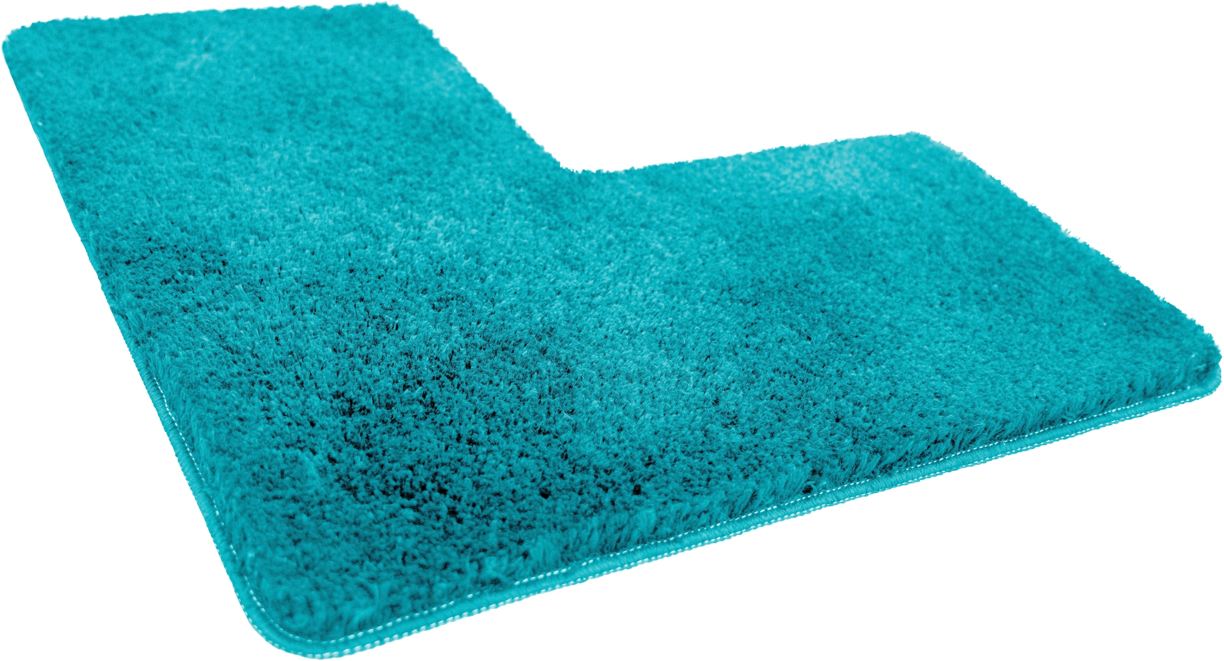 my home Badematte »Sanremo, Badvorleger, Badezimmer Teppich, sehr weich«, rutschhemmend beschichtet, fußbodenheizungsgeeignet-schnell trocknend, Badteppich, unifarben, rechteckig, rund & als 3-tlg. Set erhältlich