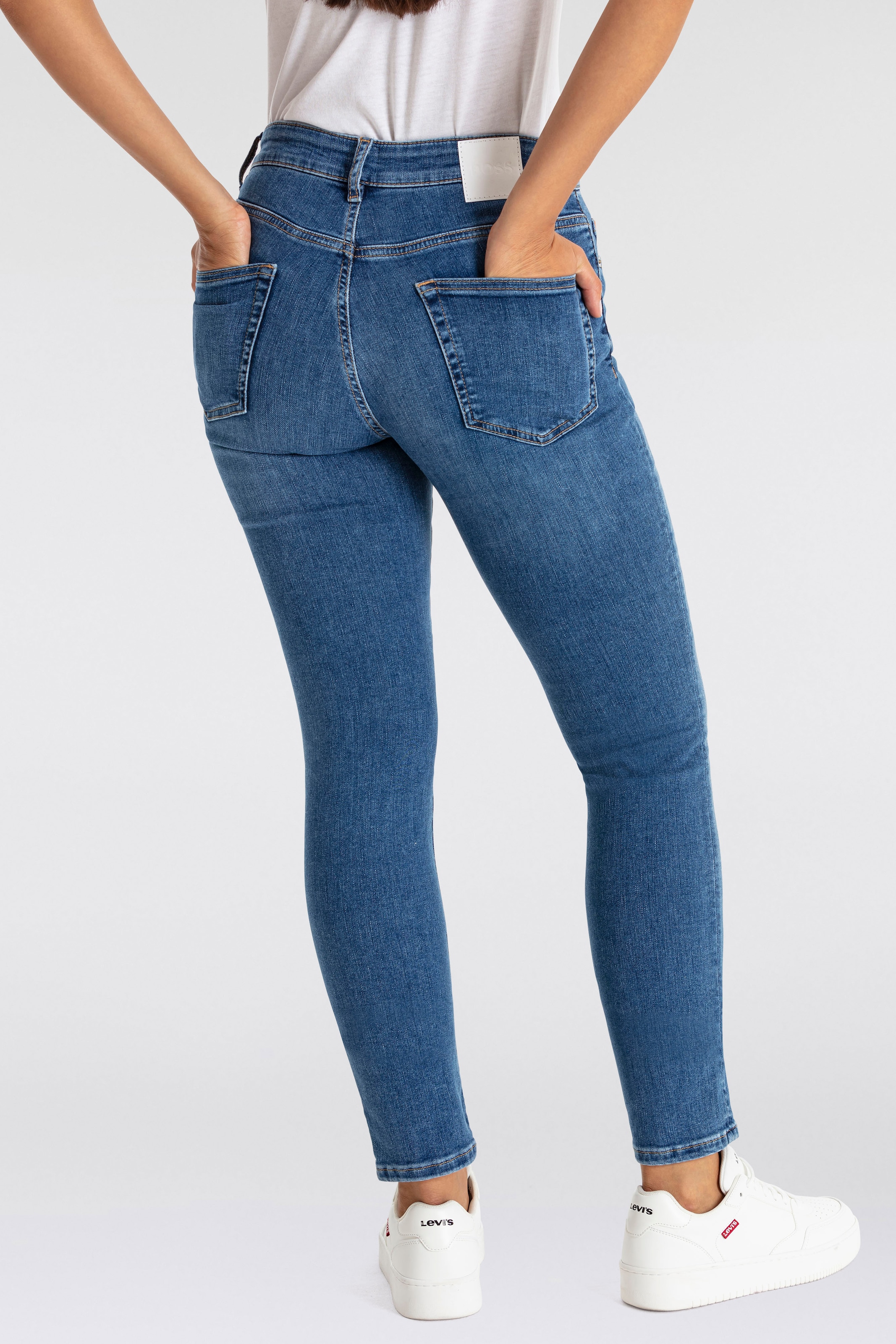 BOSS ORANGE Skinny-fit-Jeans »Jackie Mid Rise, Mid Waist Premium Damenmode«