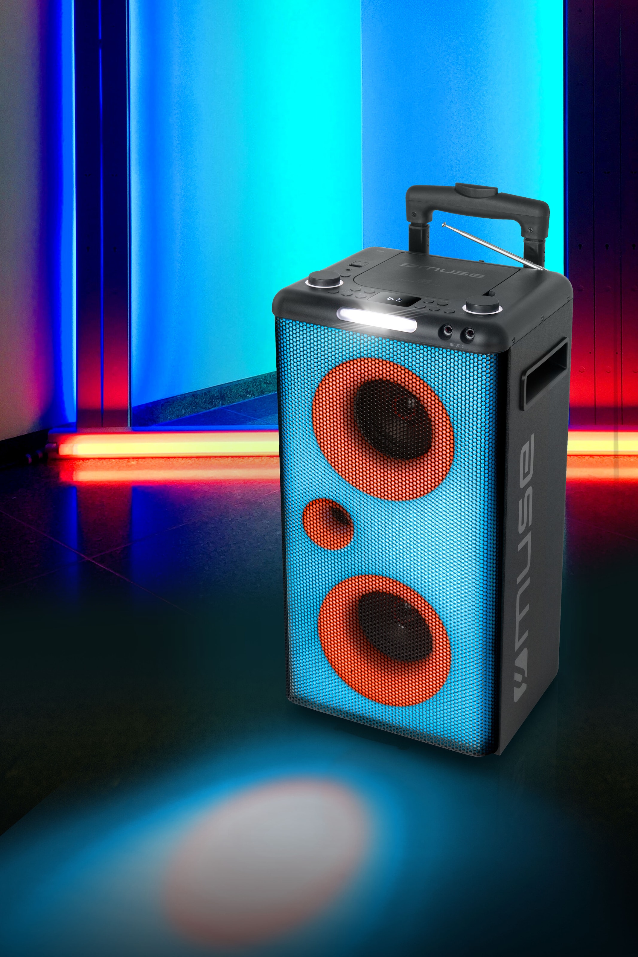 Muse MP3-Player »M-1928 DJ«, Bluetooth Party Box Lautsprecher