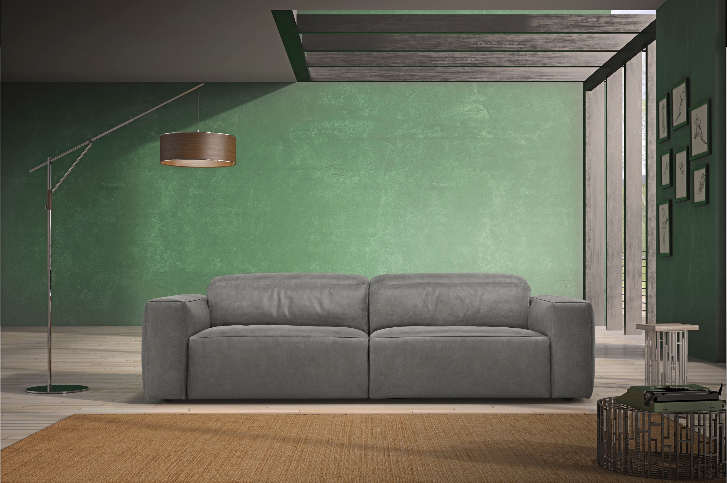 Egoitaliano 2,5-Sitzer »Beverly, Designsofa mit erstklassigem Sitzkomfort und tollen Details« Breite 242 cm, verstellbare Kopfteile