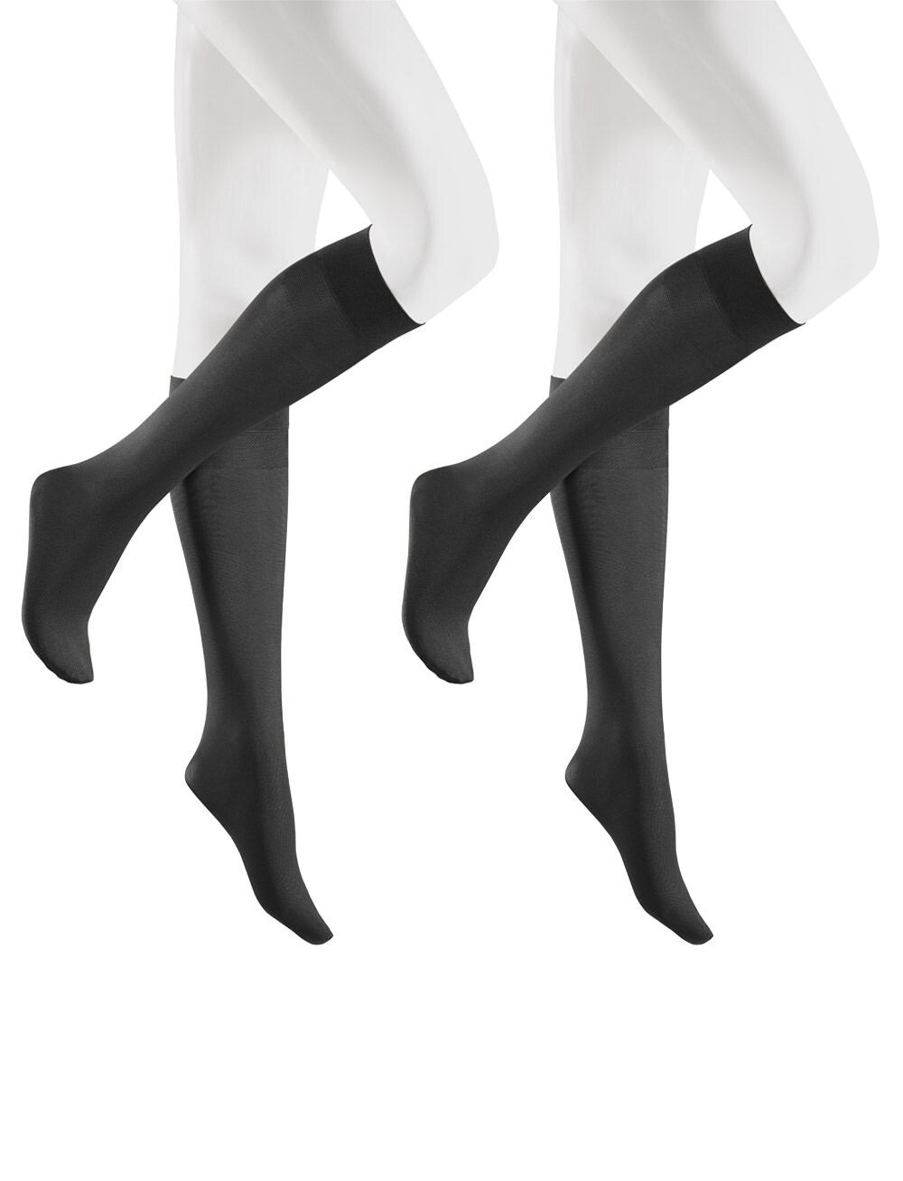 Hudson Kniestrümpfe »SIMPLY 40 2-PACK« 2er Pack,  Semi-blickdicht und matt