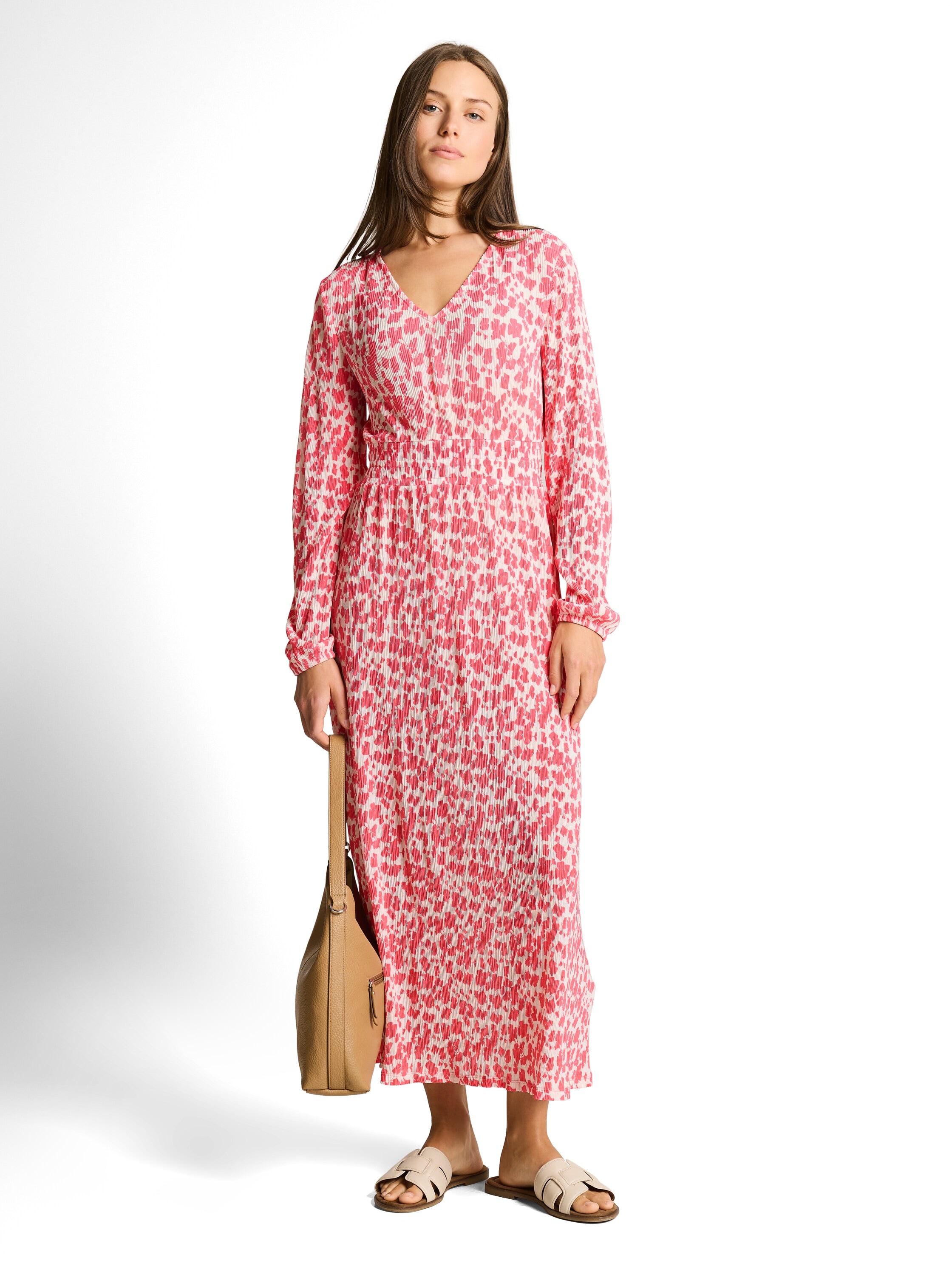 TOM TAILOR Midikleid mit All-Over Print