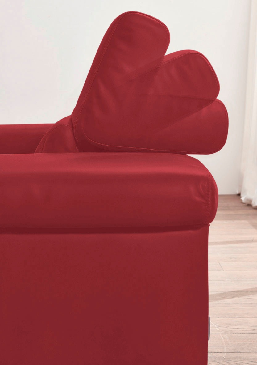 W.SCHILLIG 2-Sitzer »finn«, German Design Award 2016, Fußgestell Nussbaum natur, Breite 210 cm