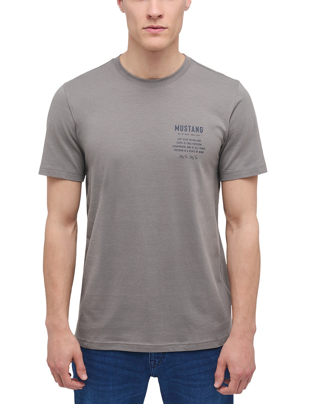 OTTO T-Shirt MUSTANG bestellen »Mustang online T-Shirt« Kurzarmshirt bei