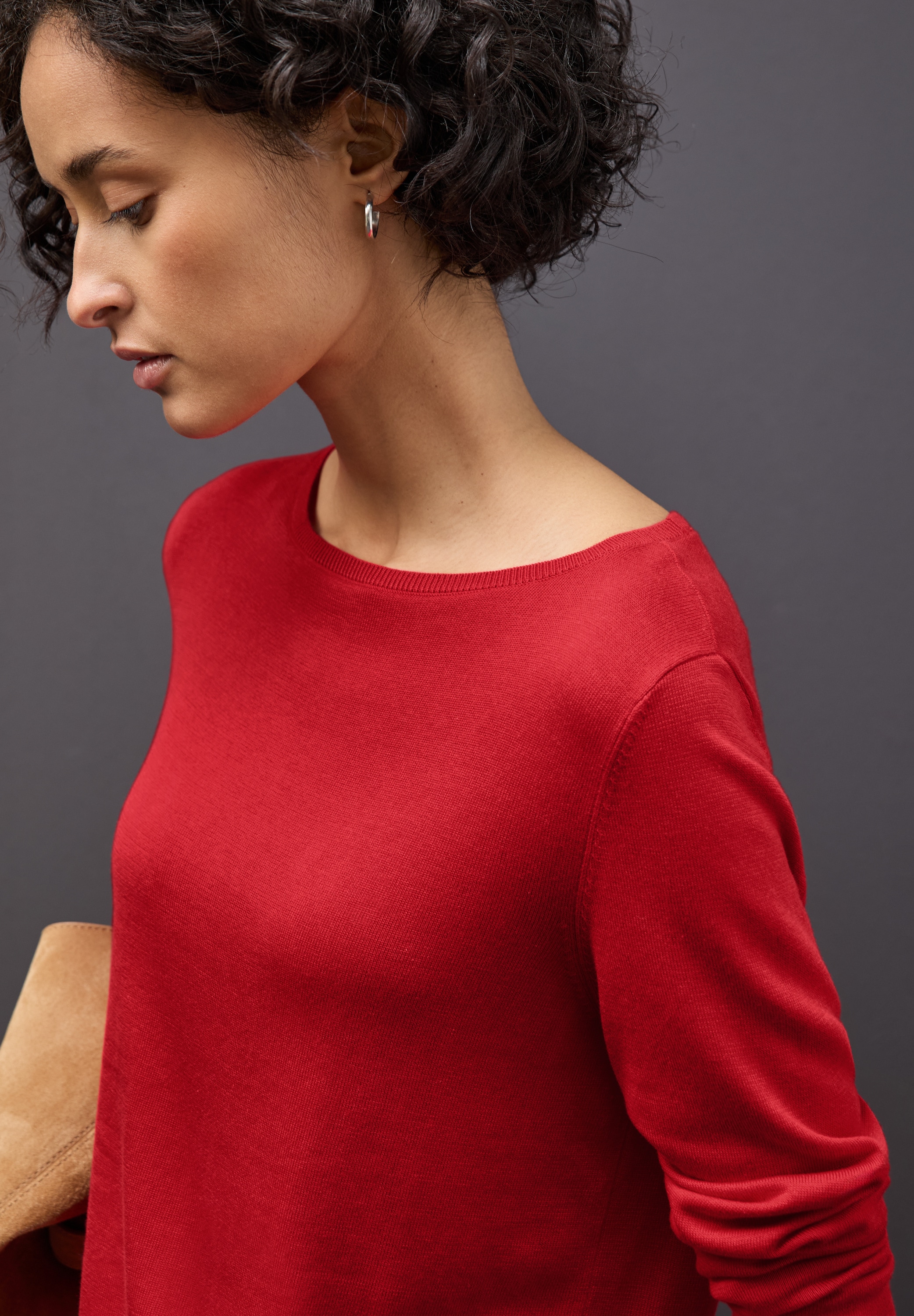 STREET ONE Strickpullover mit U-Boot-Ausschnitt