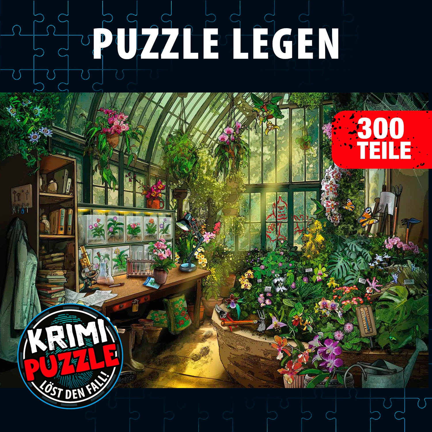 Kosmos Puzzle »Krimipuzzle Die drei ??? Die Blüte des Verderbens«, Made in Germany