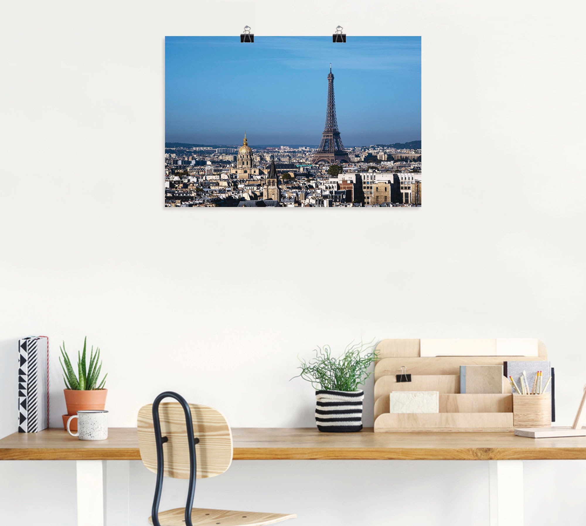 Artland Wandbild »Blick auf den Eiffelturm in Paris«, Paris, (1 St.), als Alubild, Leinwandbild, Wandaufkleber oder Poster in versch. Größen