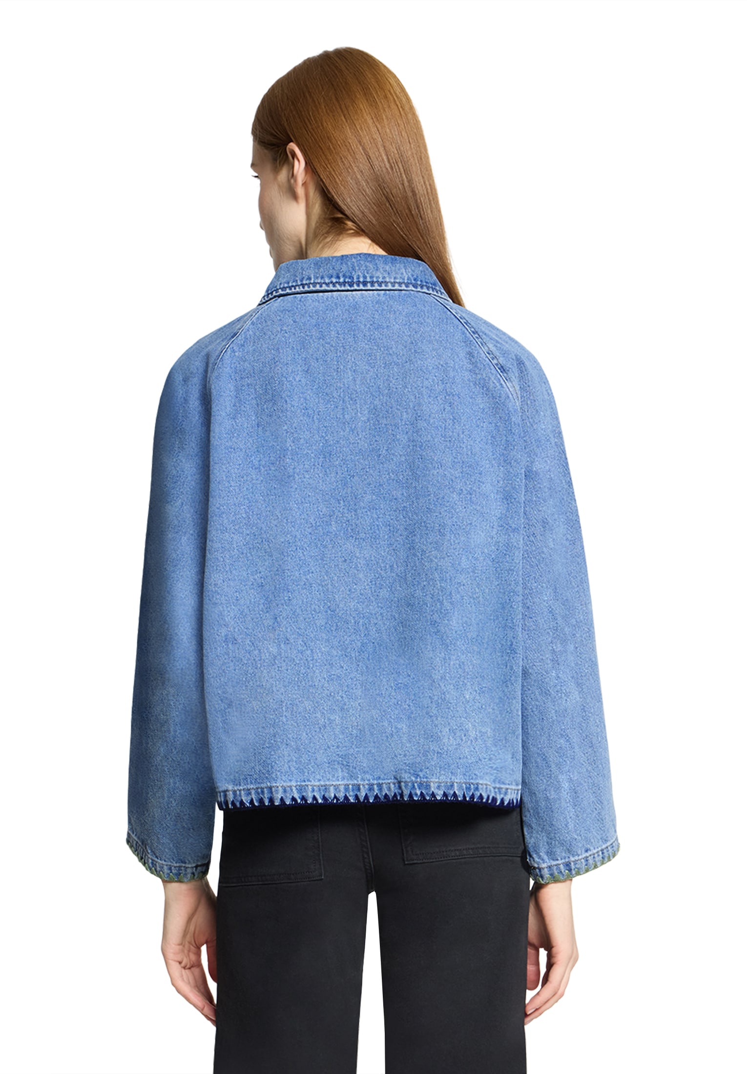 Amber & June Jeansjacke »Jeansjacke mit aufgesetzten Taschen«