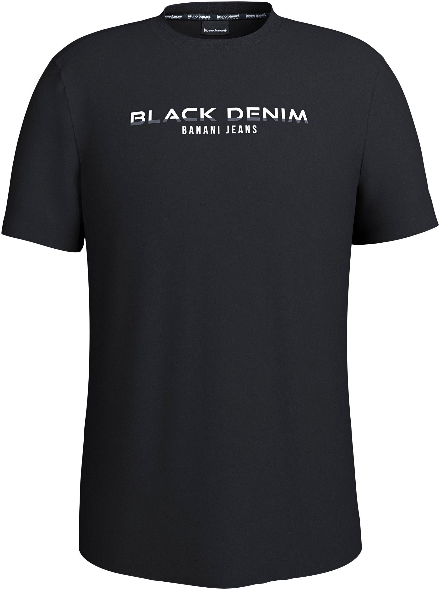 Bruno Banani T-Shirt kurzärmelig, schmal geschnitten, Rundhalsausschnitt