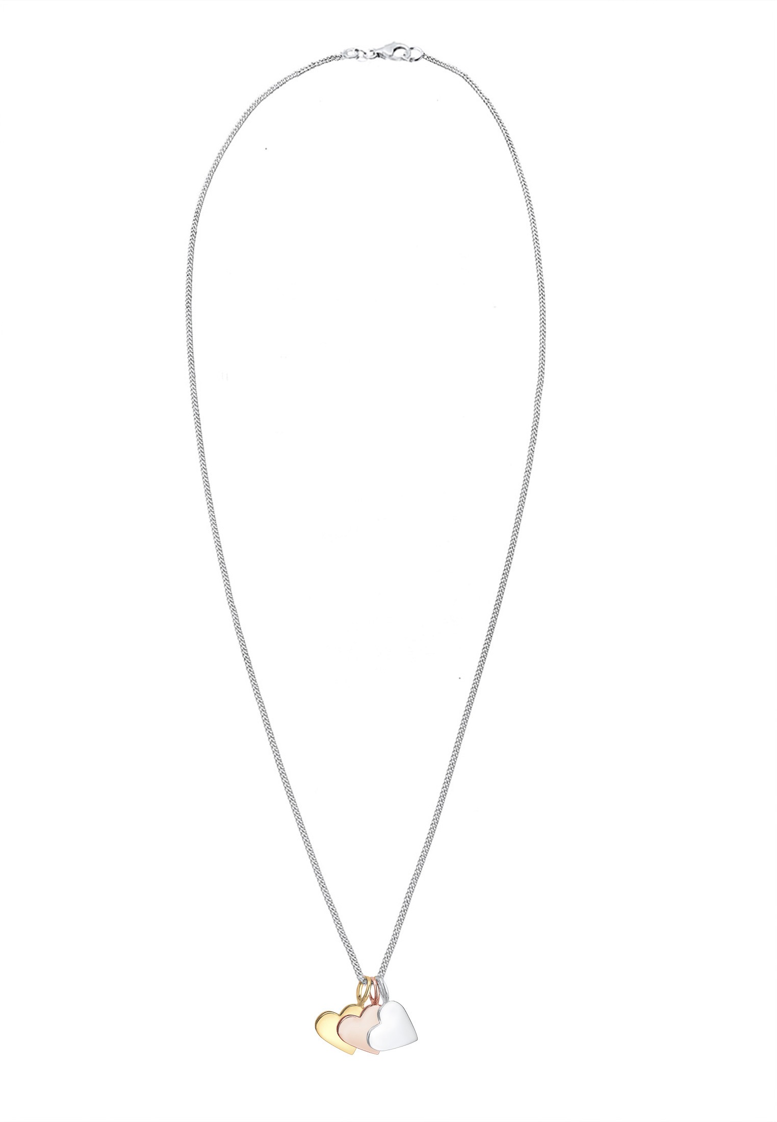 Elli Kette mit Anhänger »Halskette Anhänger Herz 925 Sterling Silber Rosegold«