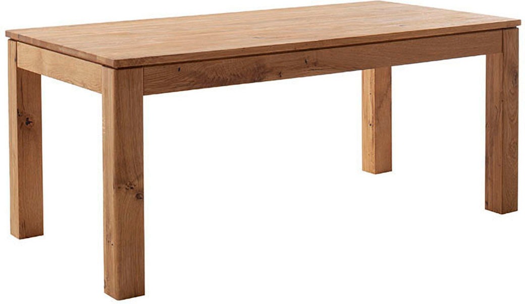 MCA furniture Esstisch »ETNA 4-Fuß Tisch«, (Einzelstück), Massivholz,durchgehende Lamelle,Stollenfuß 10x10cm,Tischplatte 2,5cm