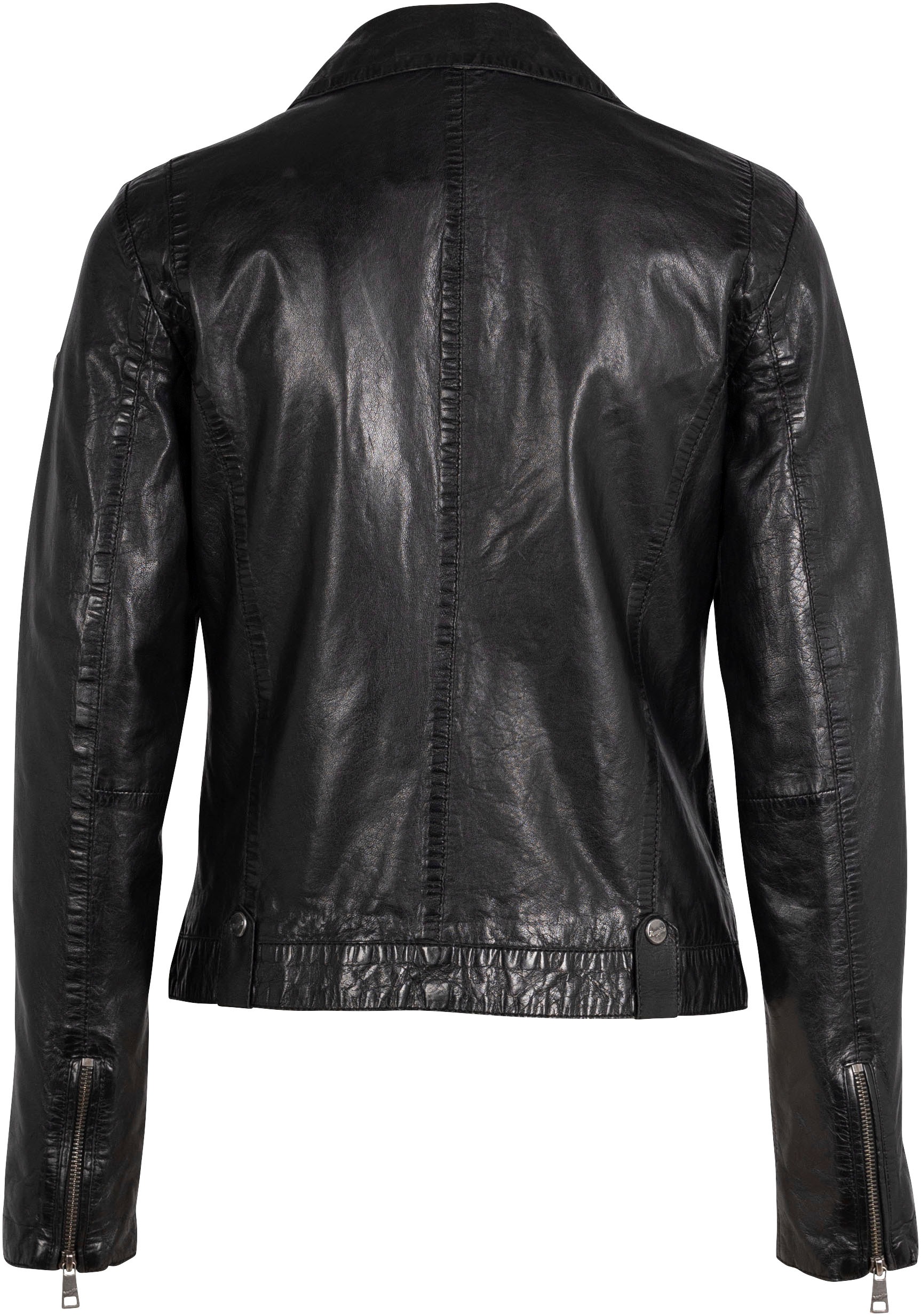 Mauritius Lederjacke »MWFayola«, mit Umlegekragen