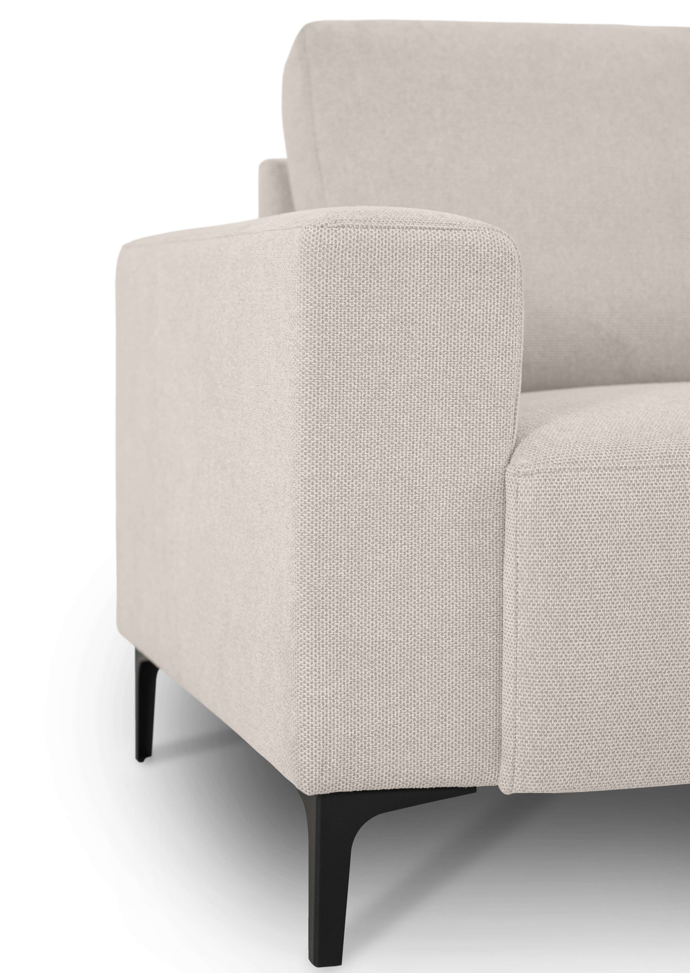 Home affaire Ecksofa »Tournon, L-Form, Breite 262 cm, Webstoff, Chenille«, Designsofa im nordischen Stil, Wellenunterfederung, Metallfüße