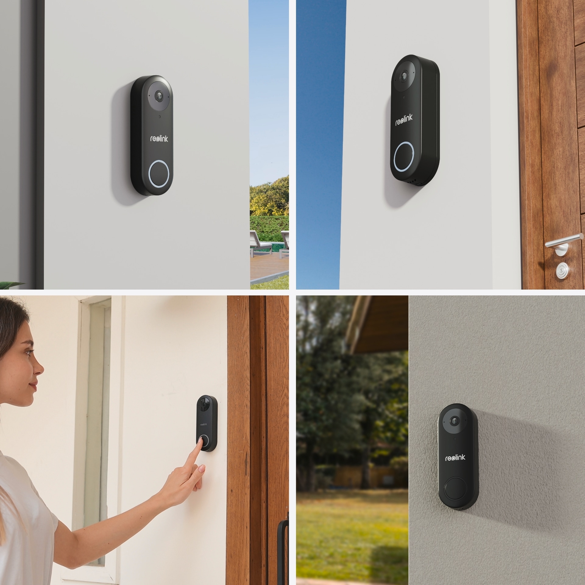 Reolink Smart Home Türklingel »D340W - 5MP Video-Türklingel & Chime«, Außenbereich, 2,4/5 GHz WLAN, Personenerkennung, 2-Wege-Audio, arbeitet mit NVRs