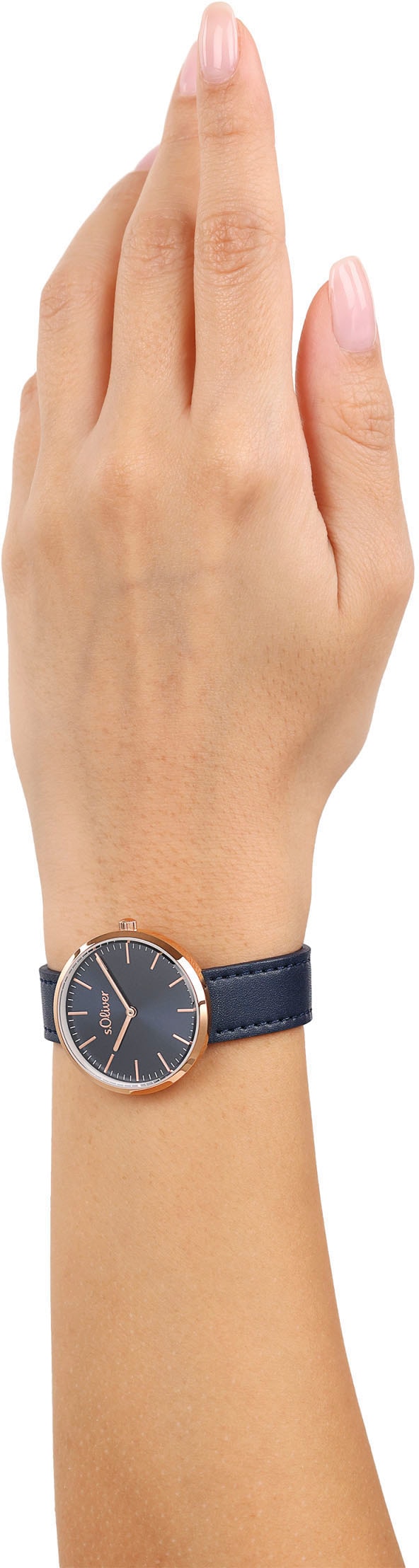 s.Oliver Quarzuhr, Armbanduhr, Damenuhr, analog
