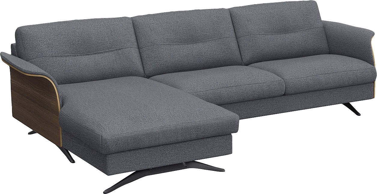 FLEXLUX Ecksofa »Glow, super bequem durch hochwertigem Sitzaufbau mit Federkern, L-Form«, Modernes skandinavisches Design