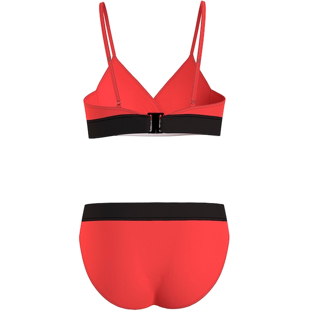 Calvin Klein Swimwear Triangel-Bikini »CROSSOVER TRIANGLE BIKINI SET«, in  unifarbener Optik kaufen bei OTTO