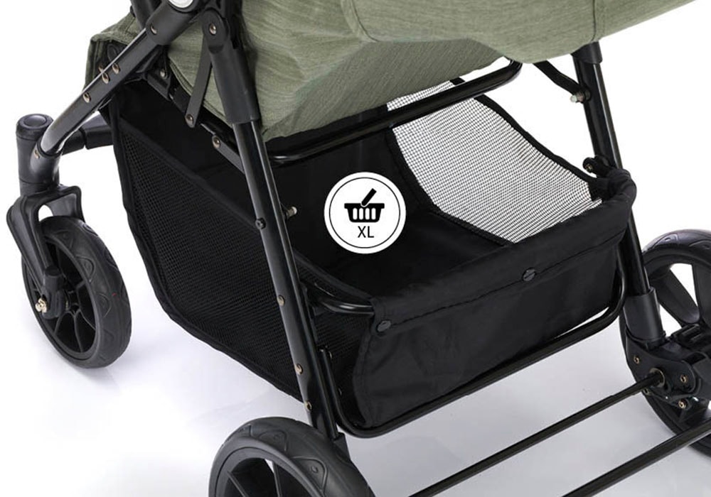 Fillikid Kinder-Buggy »Buggy Fill Allrounder, grün melange«, 22 kg