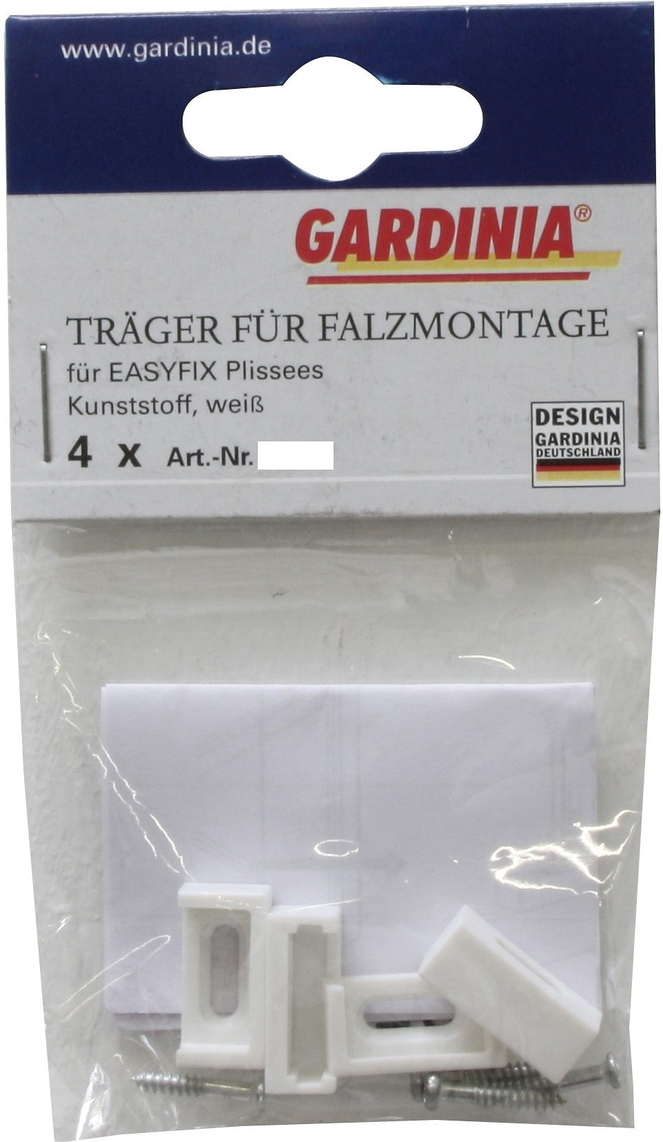 Plissee Sichtschutzbefestigungen Zubehör (4 GARDINIA Easyfix Zubehör-Set im Falzmontage«, OTTO St.), Online »Träger Shop für