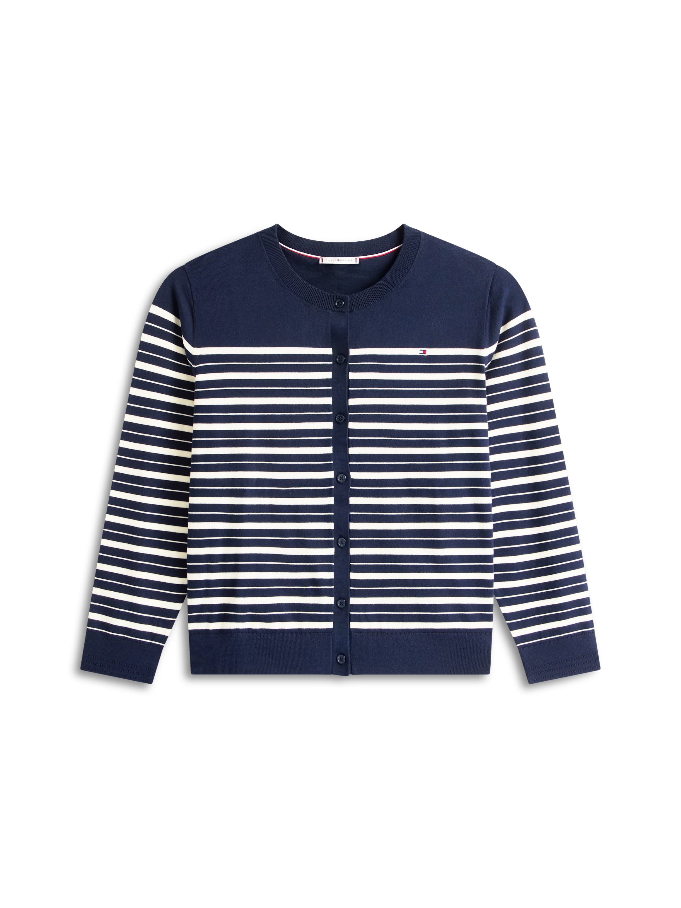 Tommy Hilfiger Curve Strickjacke »CRV CO JERSEY FINE GG C-NK CARDI«
