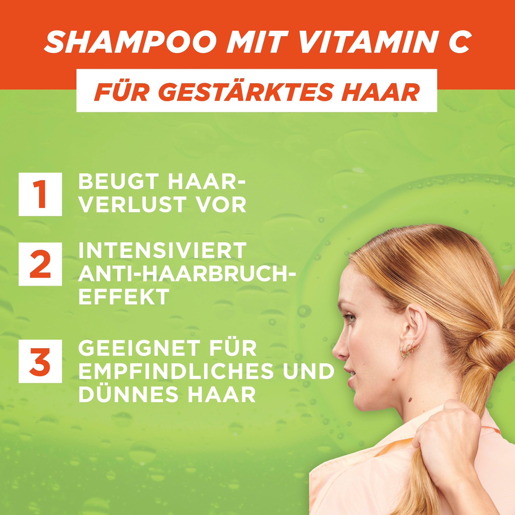 GARNIER Haarshampoo »Garnier Fructis Vitamine & Kraft Shampoo«