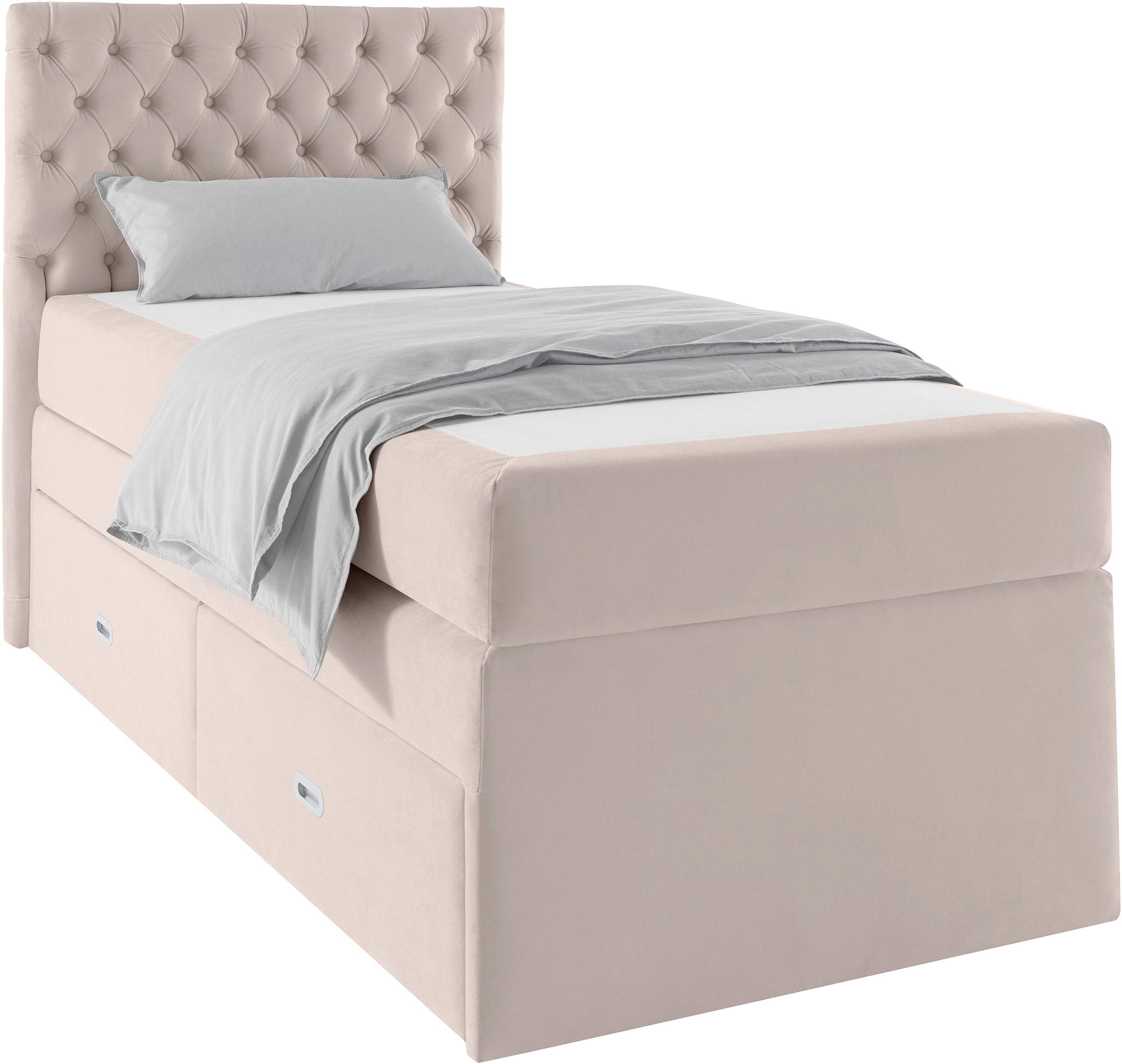 Home affaire Bett »Boxbett Alvi mit Schubladen, Taschen-Federkernmatratze« wahlweise Härtegrad der Matratze H2/H3/H4