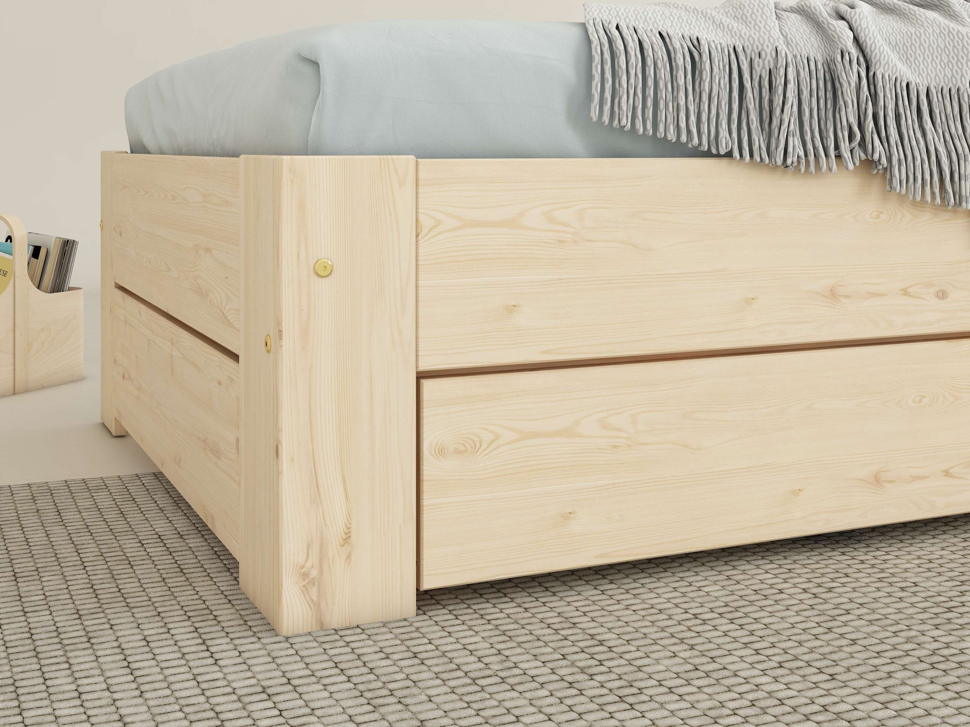 Home affaire Bettschubkasten »Imme«, aus massiver Kiefer, passend für Bett Imme