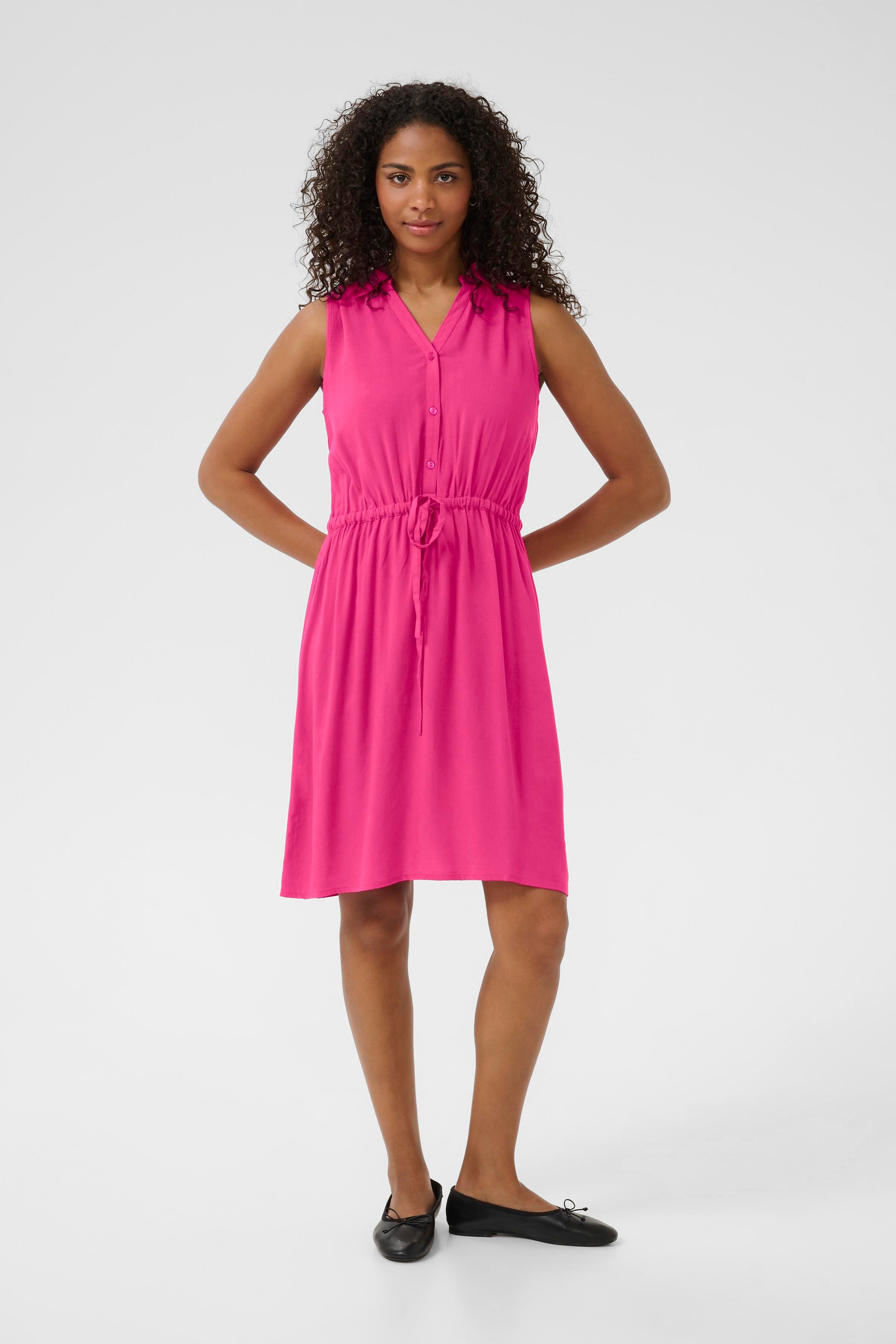 KAFFE Midikleid »Damen Kleid KAcheer«