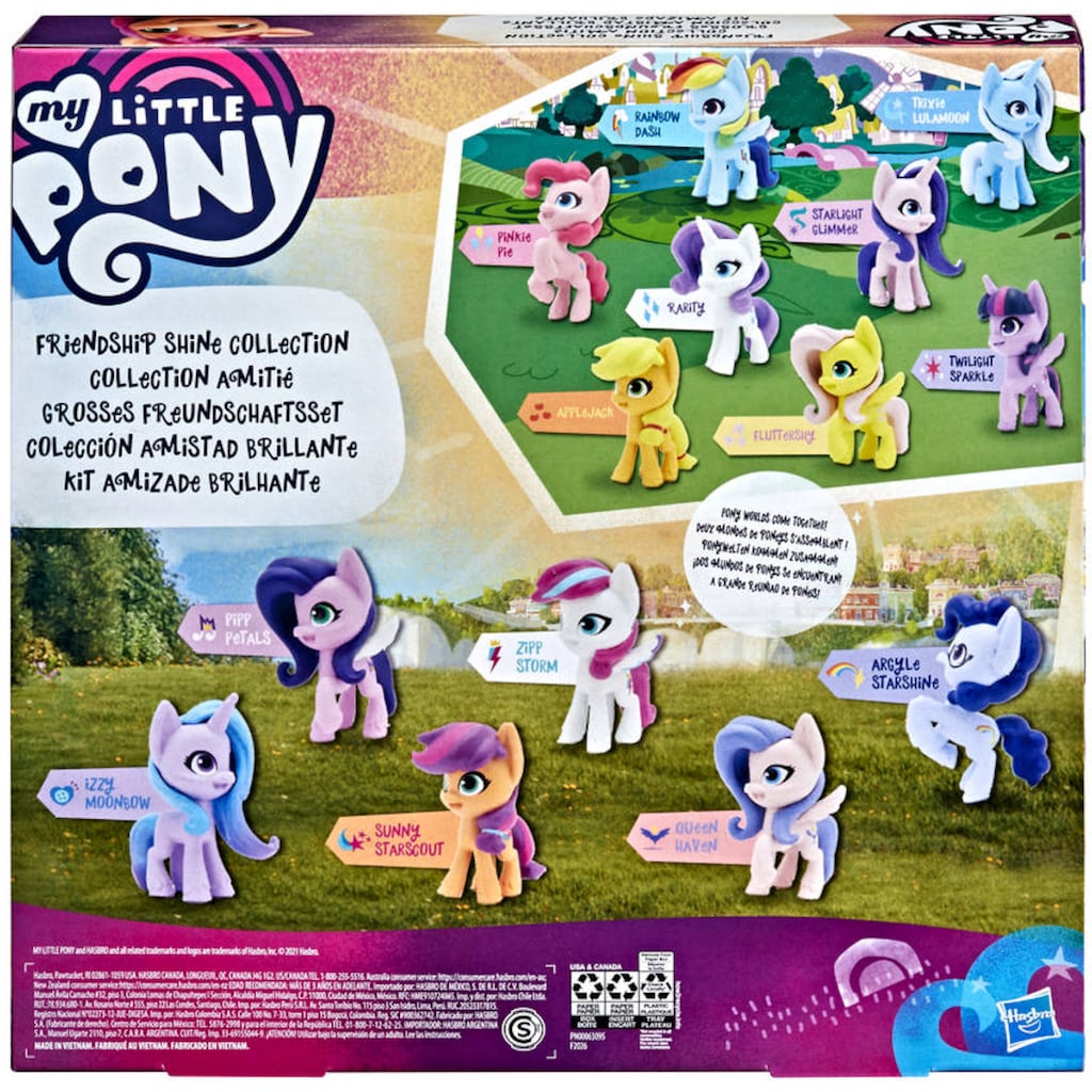 Hasbro Spielfigur »My Little Pony, A New Generation - Großes Freundschaftsset«, (Set, 14 tlg.), mit Charakteren aus »My little Pony - A New Generation« und »My Little Pony – Freundschaft ist Magie«