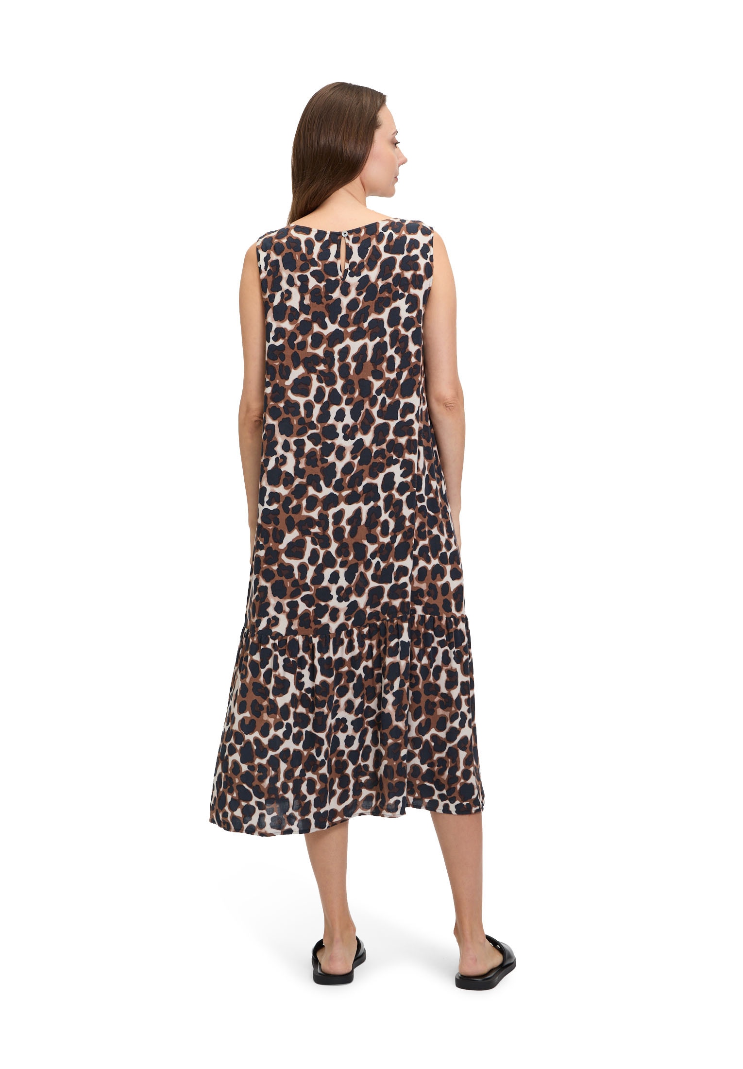 Betty&Co Midikleid »Stufenkleid im Leo-Look«