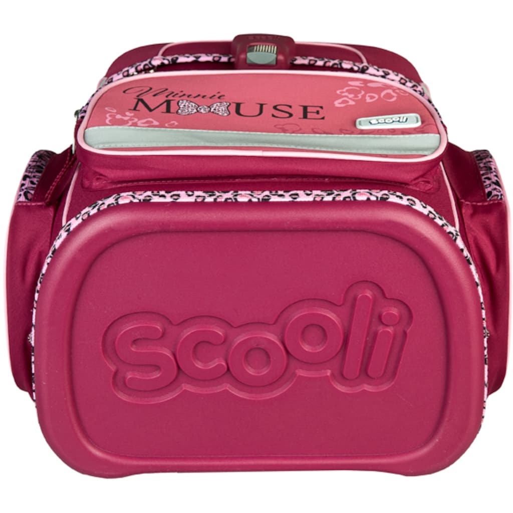 Scooli Schulranzen »EasyFit, Minnie Mouse Happy Girl, Pink«, Reflektoren