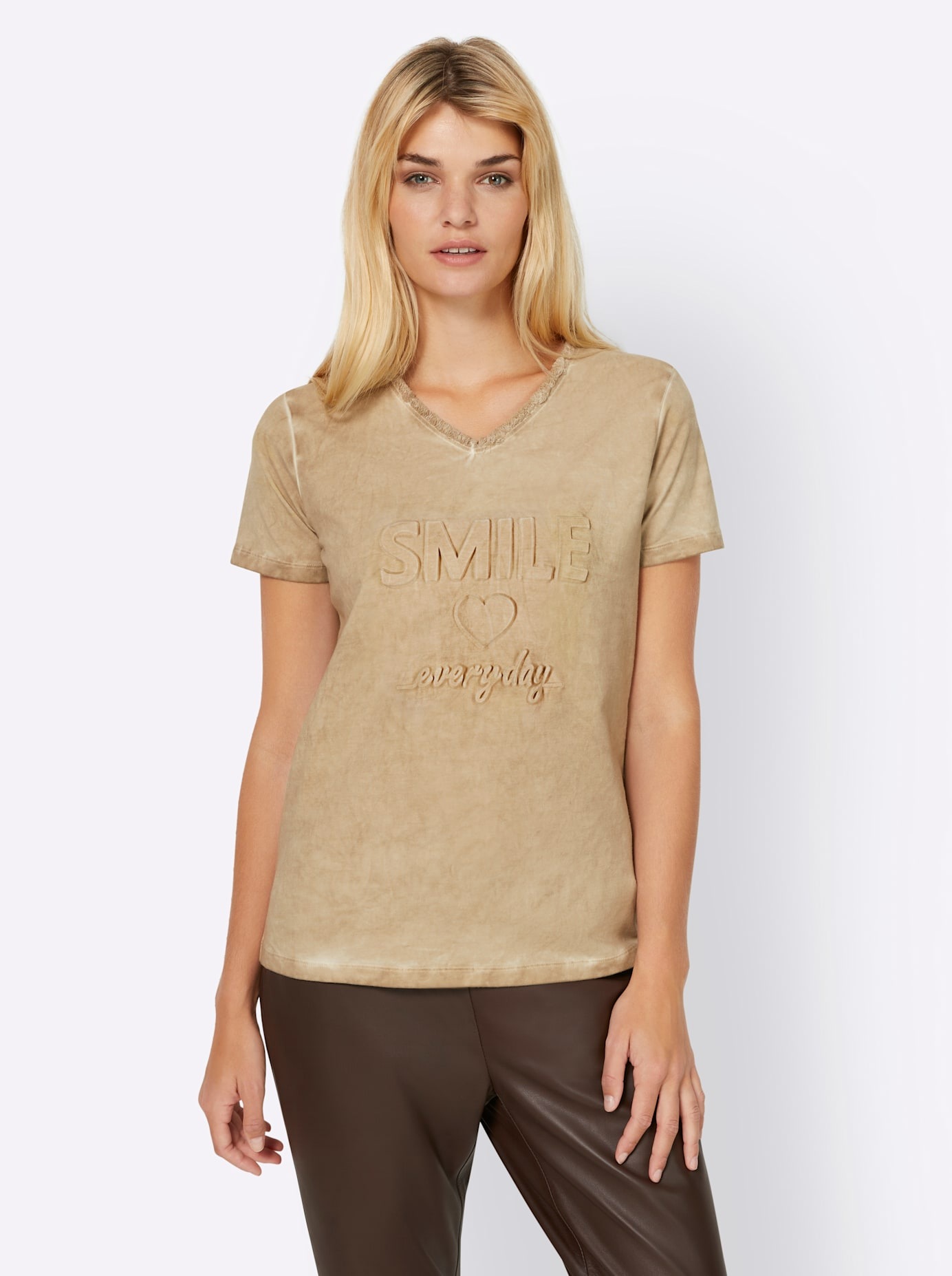 heine V-Shirt »Shirt«, (1 tlg.)