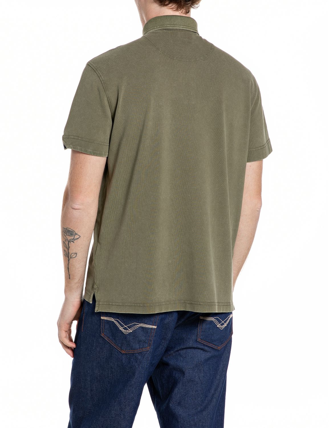 Replay Poloshirt aus Baumwollpiqué, Regular Fit