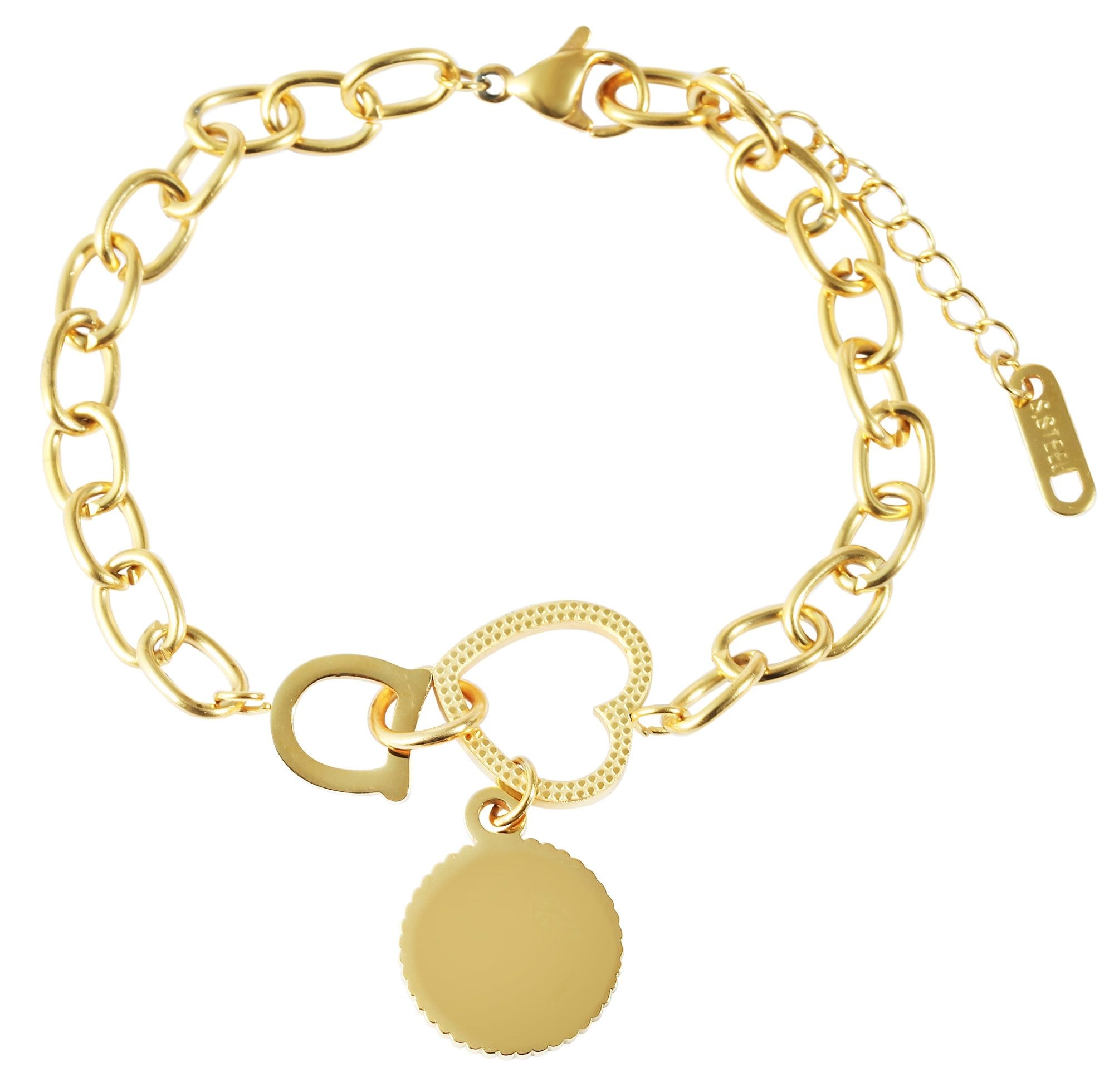 Adelia´s Armband »Damen Armband aus Edelstahl 17+3 cm«