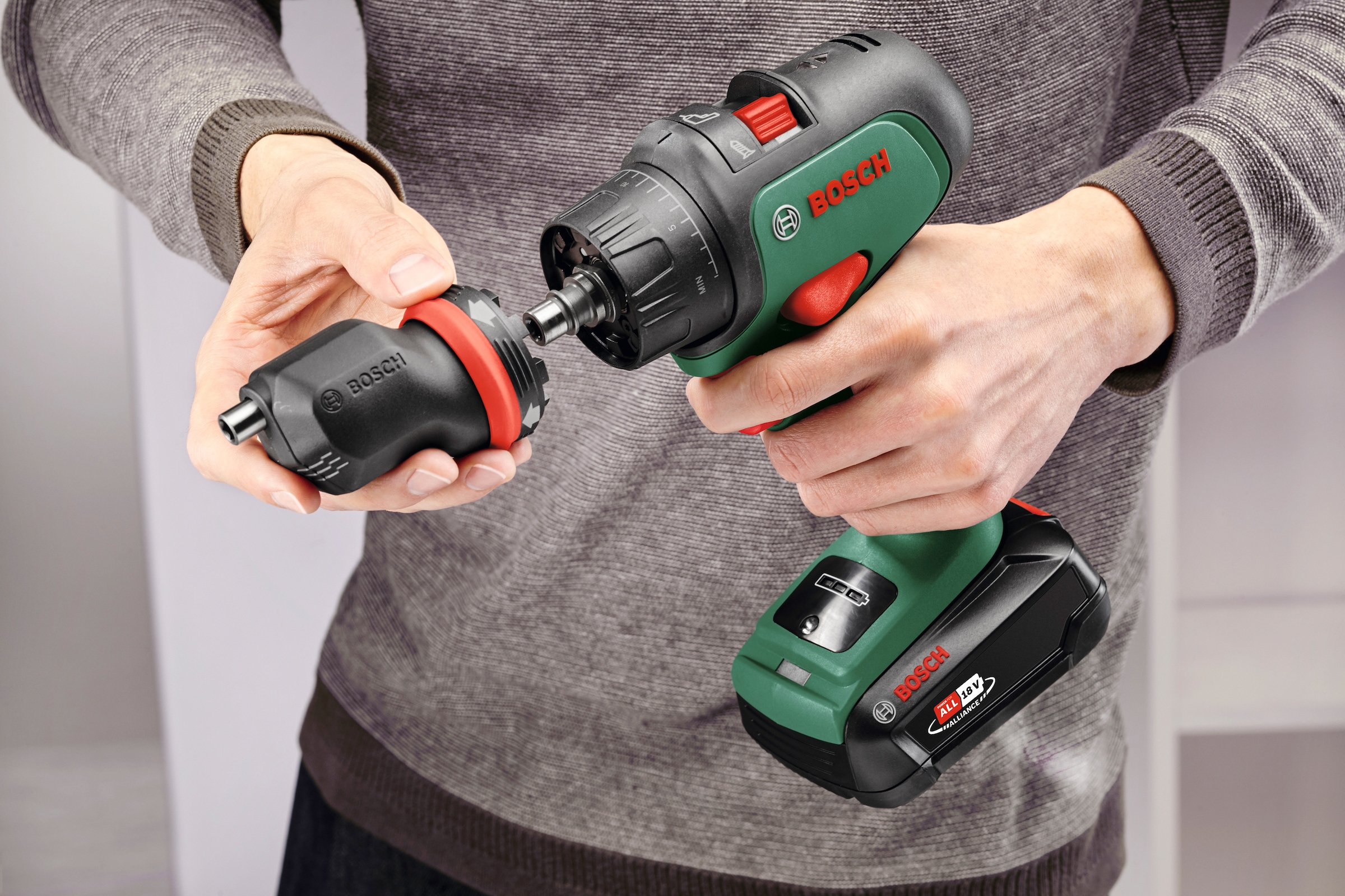 Bosch Home & Garden Akku-Schlagbohrschrauber »AdvancedImpact 18«, mit 2 Akkus und Ladegerät