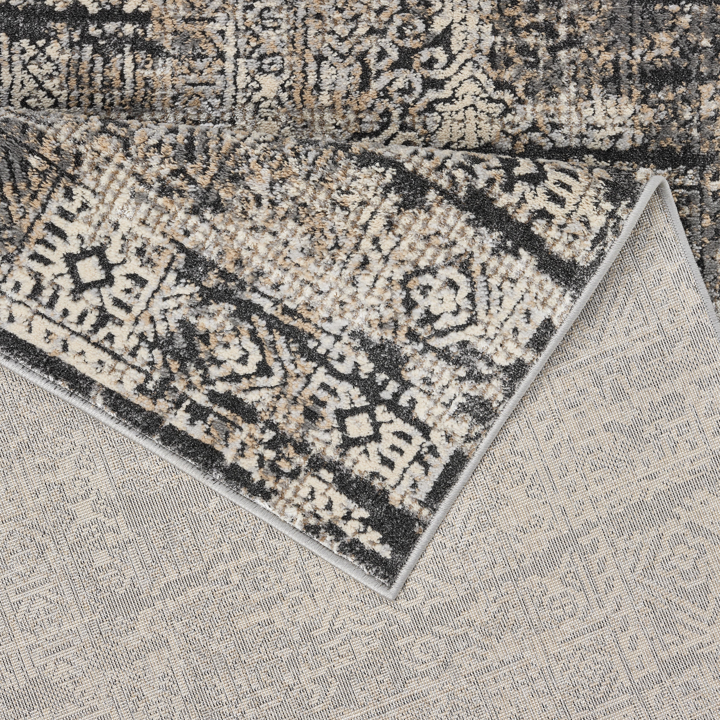 OTTO home Teppich »Selin« rechteckig 9 mm Höhe dezenter Glanz, Schrumpf-Garn-Effekt, im Vintage-Look, dichte Qualität