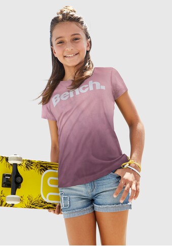 Bench. T-Shirt, mit modischem Farbverlauf und Logodruck kaufen